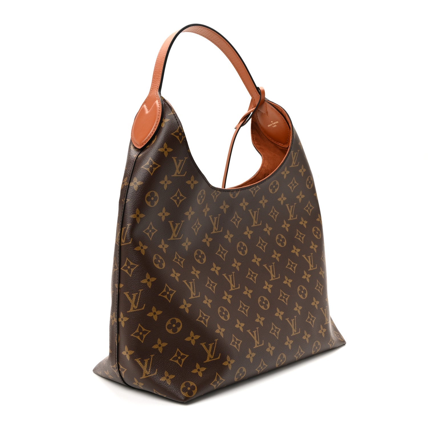 Monogram Flower Hobo Caramel