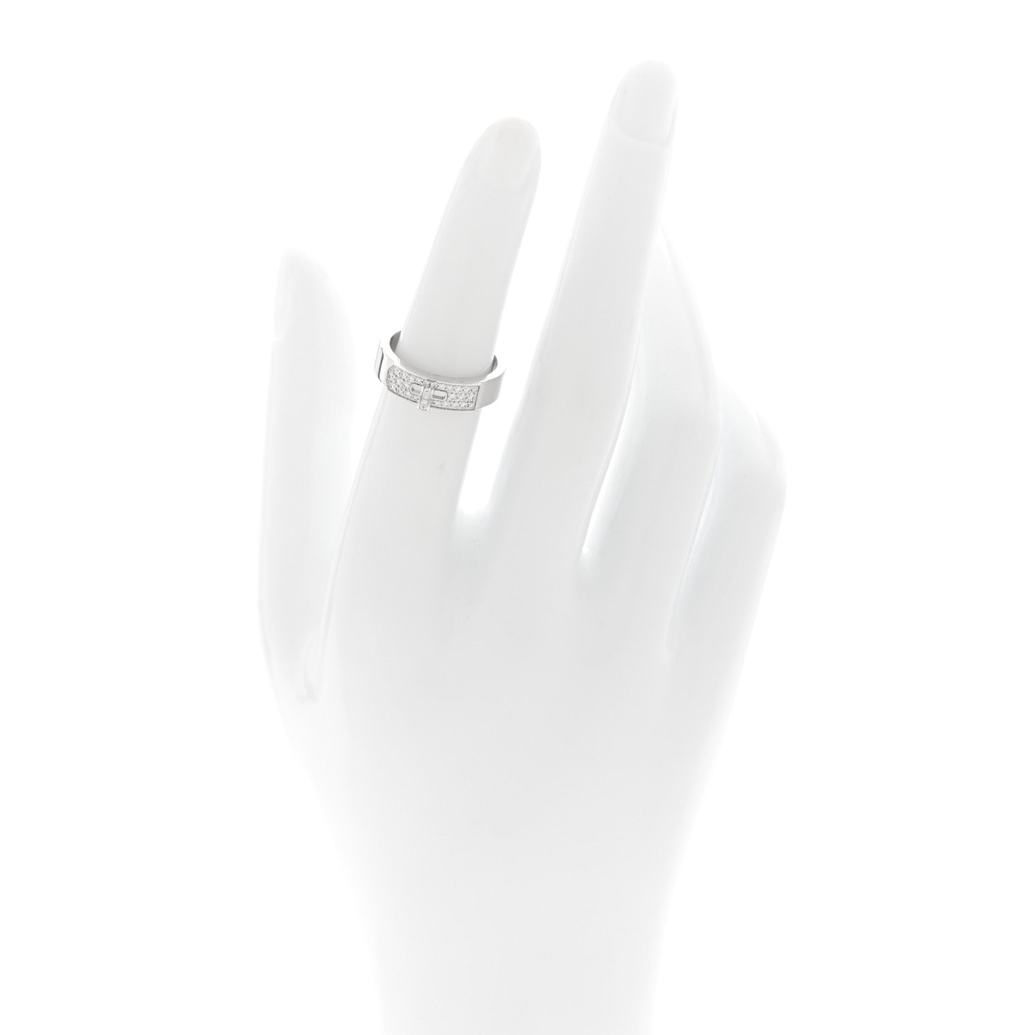 18K White Gold Diamond Kelly Ring 50 5.5