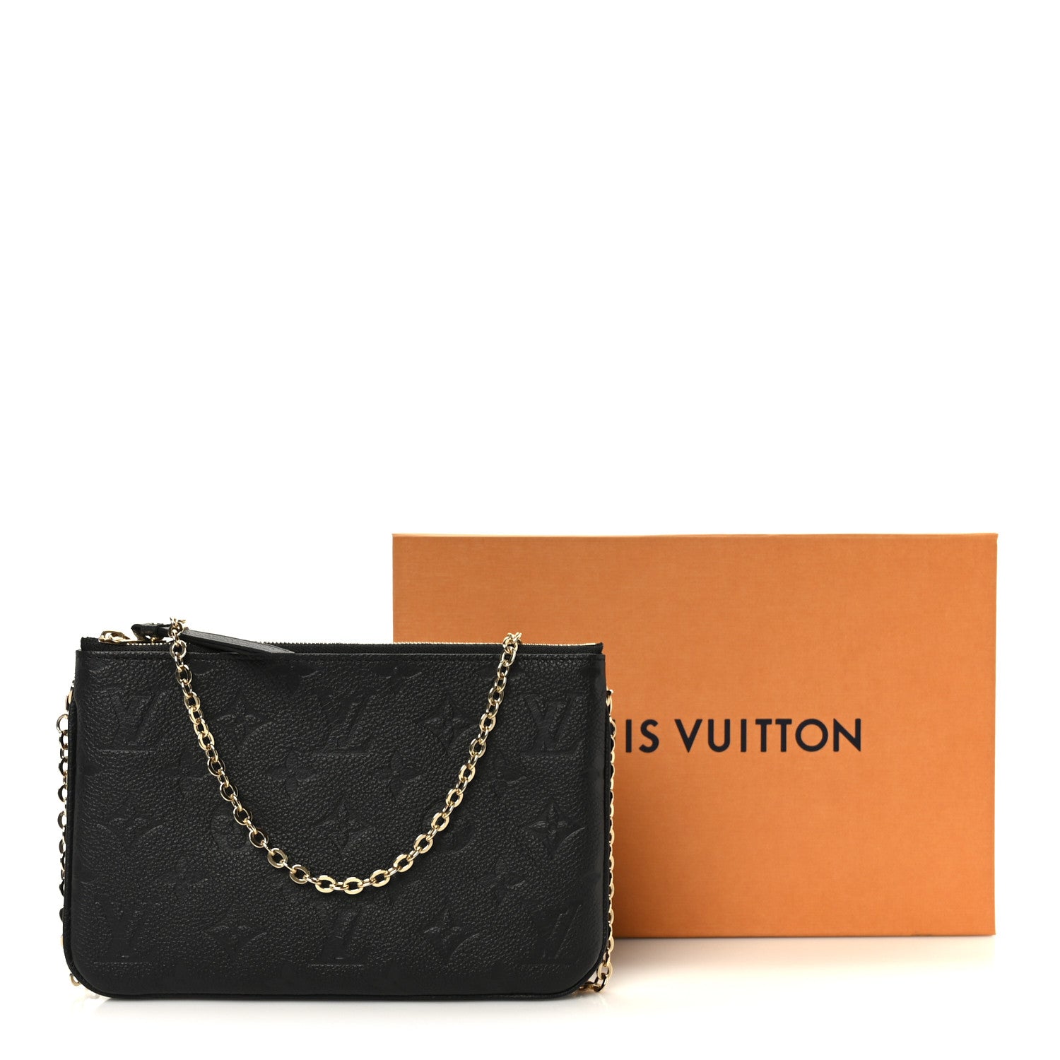 Empreinte Double Zip Pochette Black