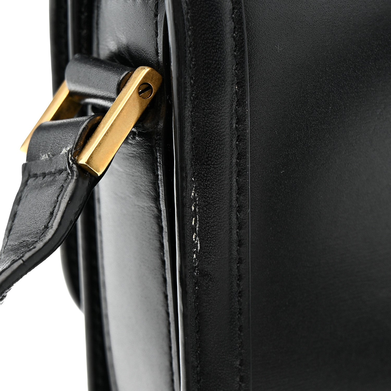 Smooth Calfskin Small Solferino Satchel Black
