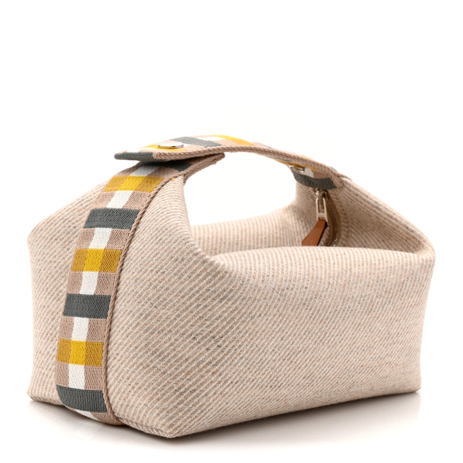 Wool Small Au Carre Bride-A-Brac Pouch Seigle