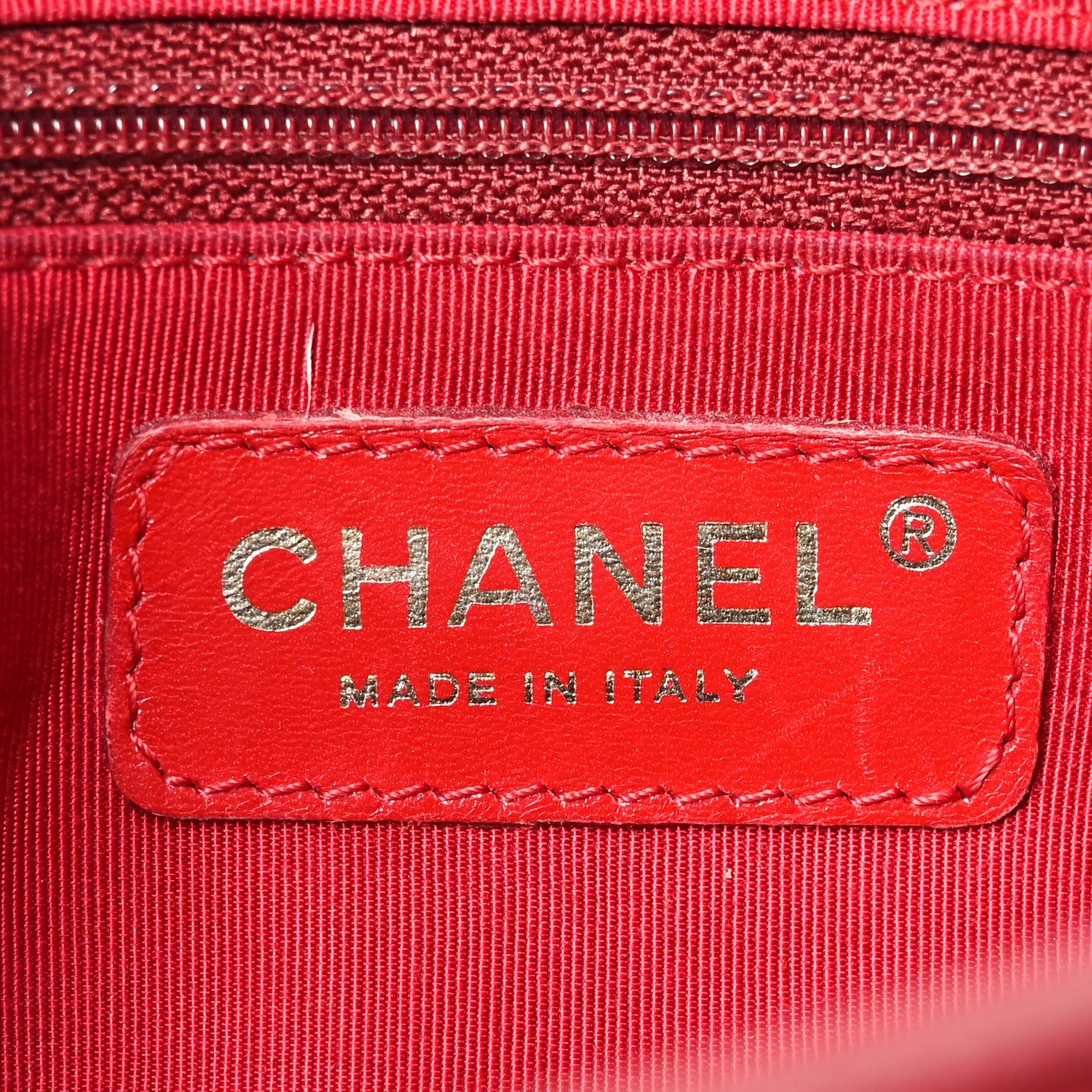 Caviar Quilted Small Bowler Dark Red