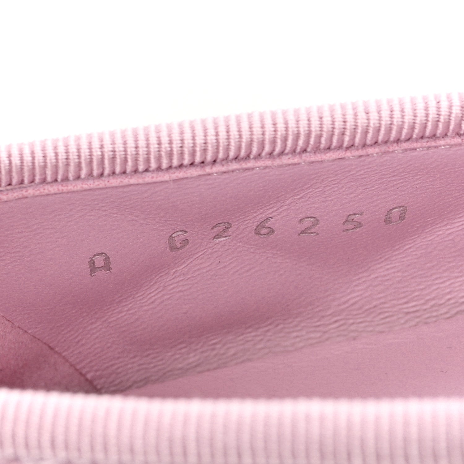 Suede Quilted Cap Toe CC Ballerina Flats 36 Light Pink