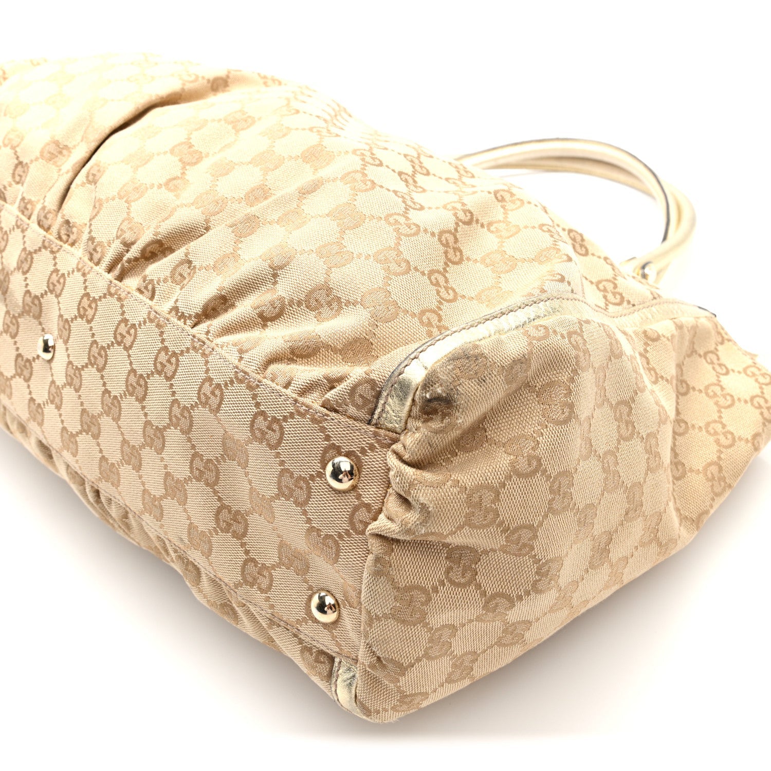 Monogram D Gold Tote Metallic Gold