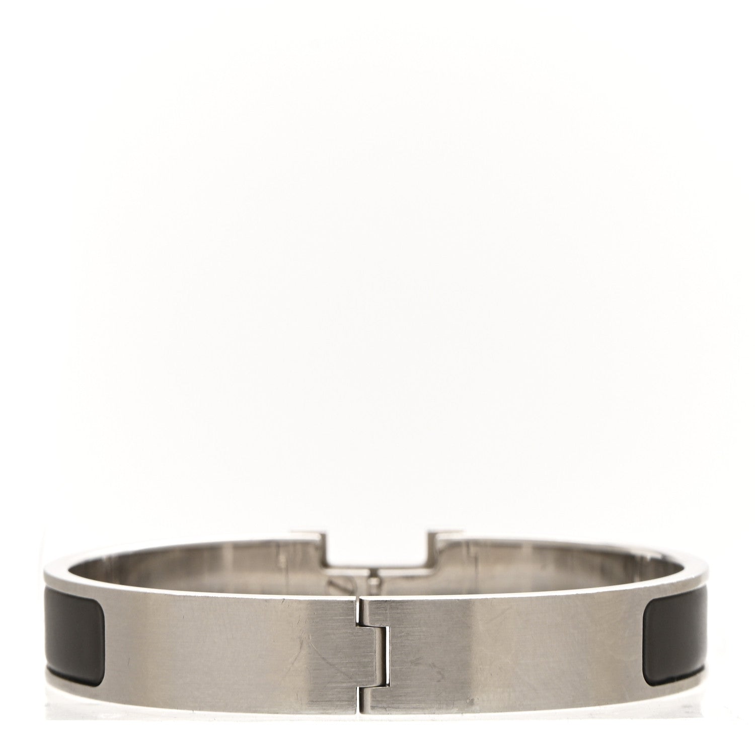 Matte Enamel Narrow Clic Clac H Bracelet GM Gris Etain