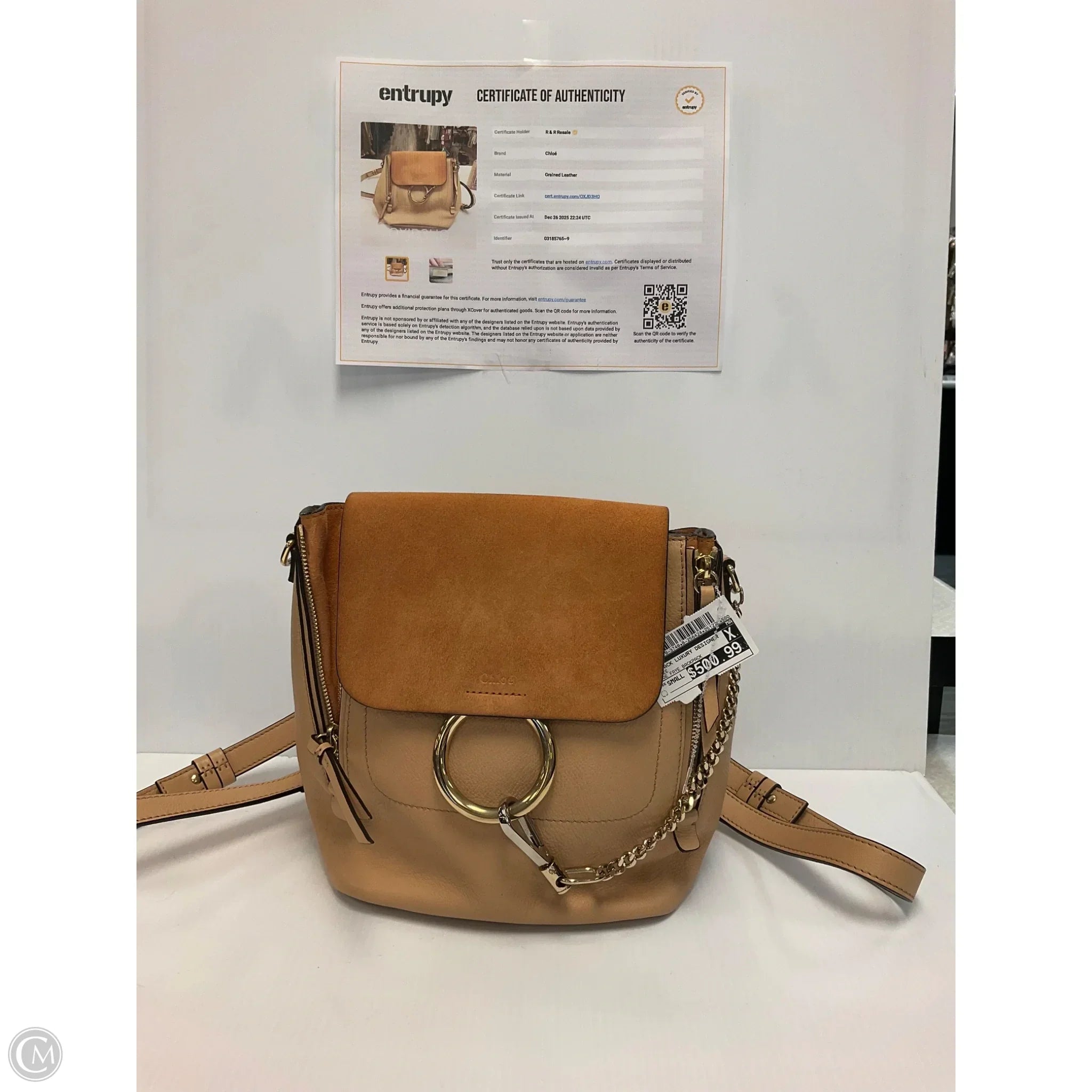 Backpack Luxury Designer By Chloe, Size: Small
