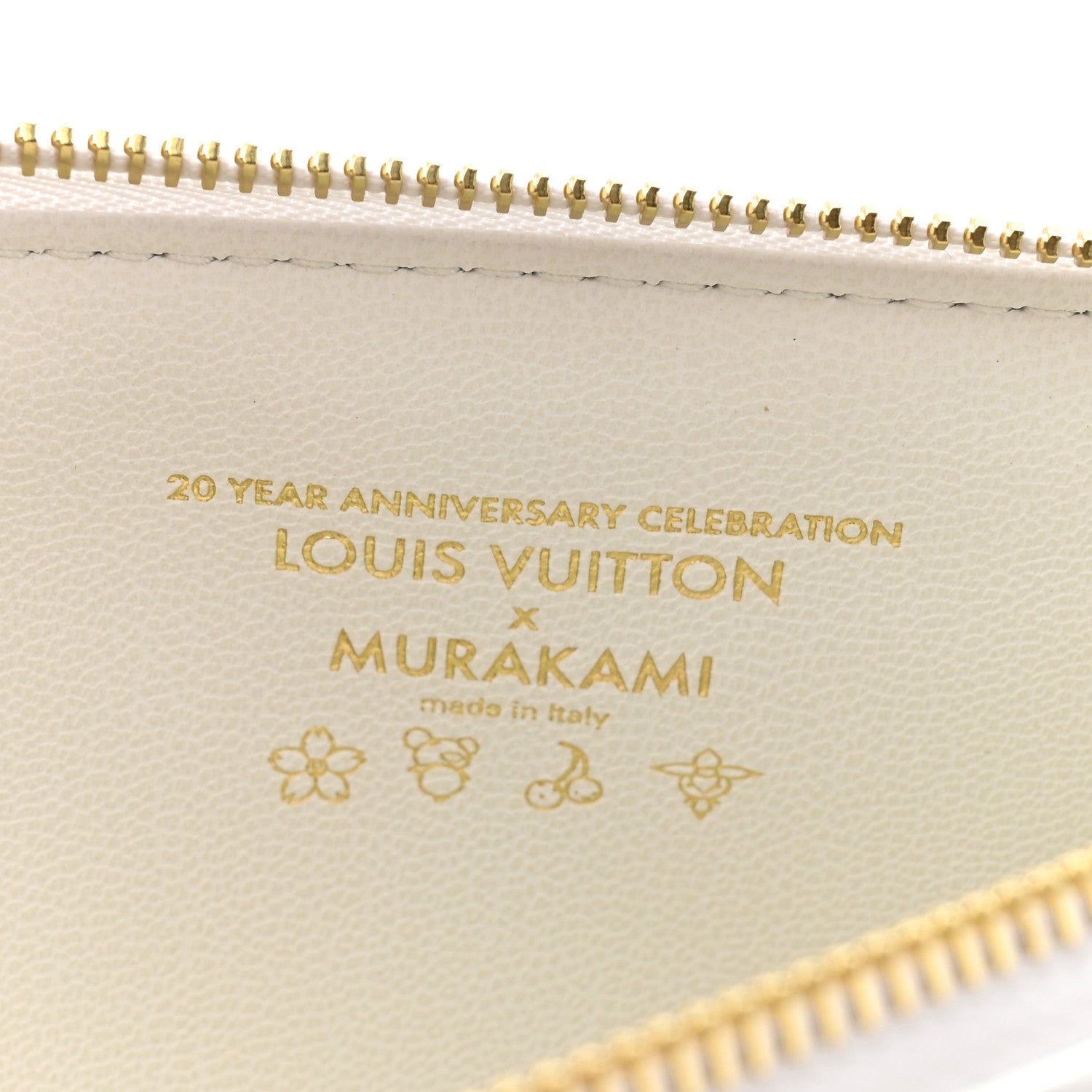 LV x TM Lambskin Embossed Monogram Coussin PM White Multicolor