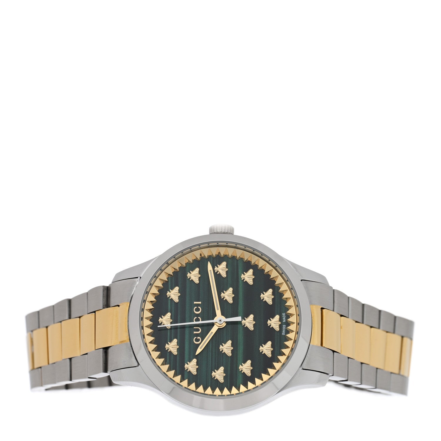Stainless Steel Malachite 32mm G-Timeless Bee Quartz Watch