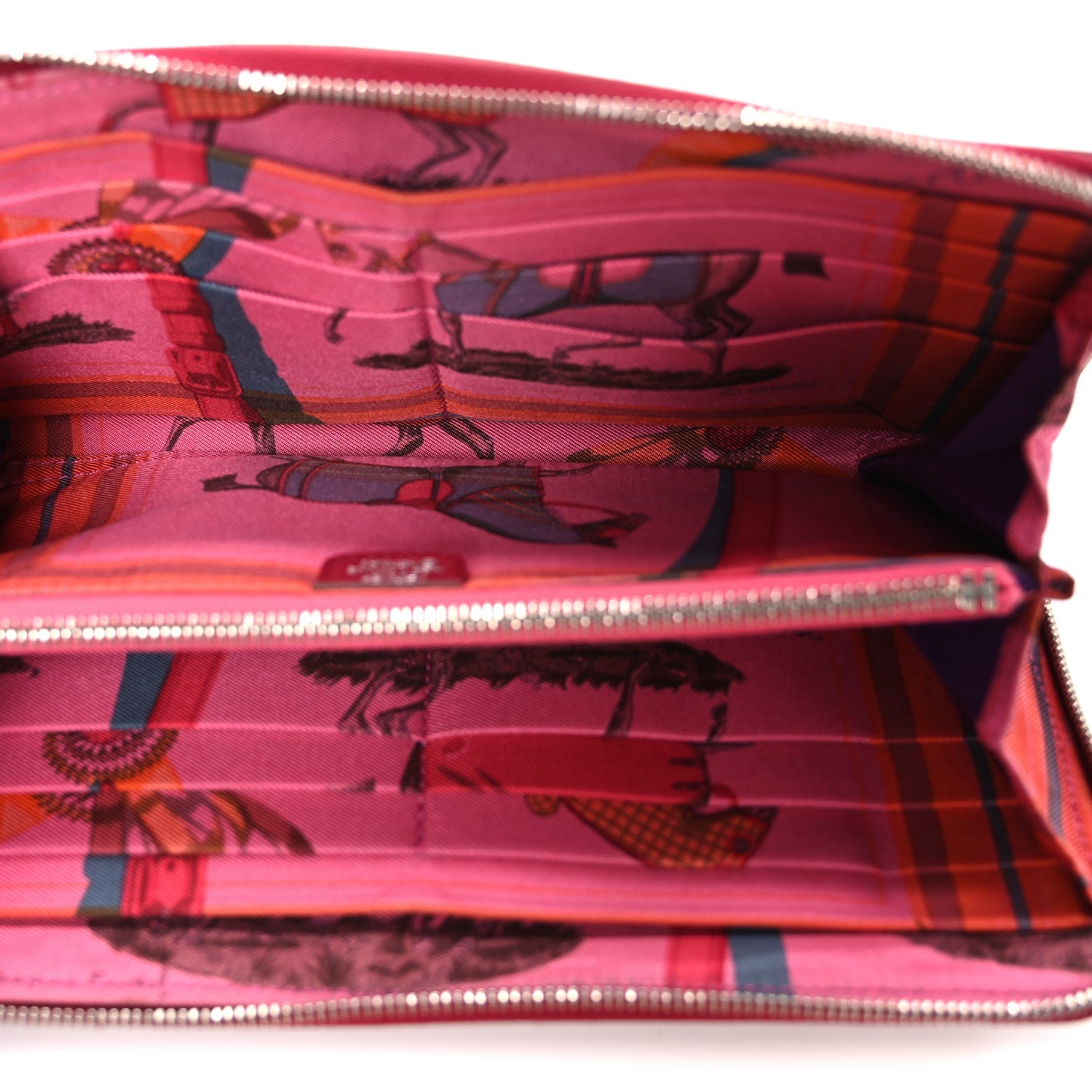 Epsom Silk'In Wallet Rose Pourpre