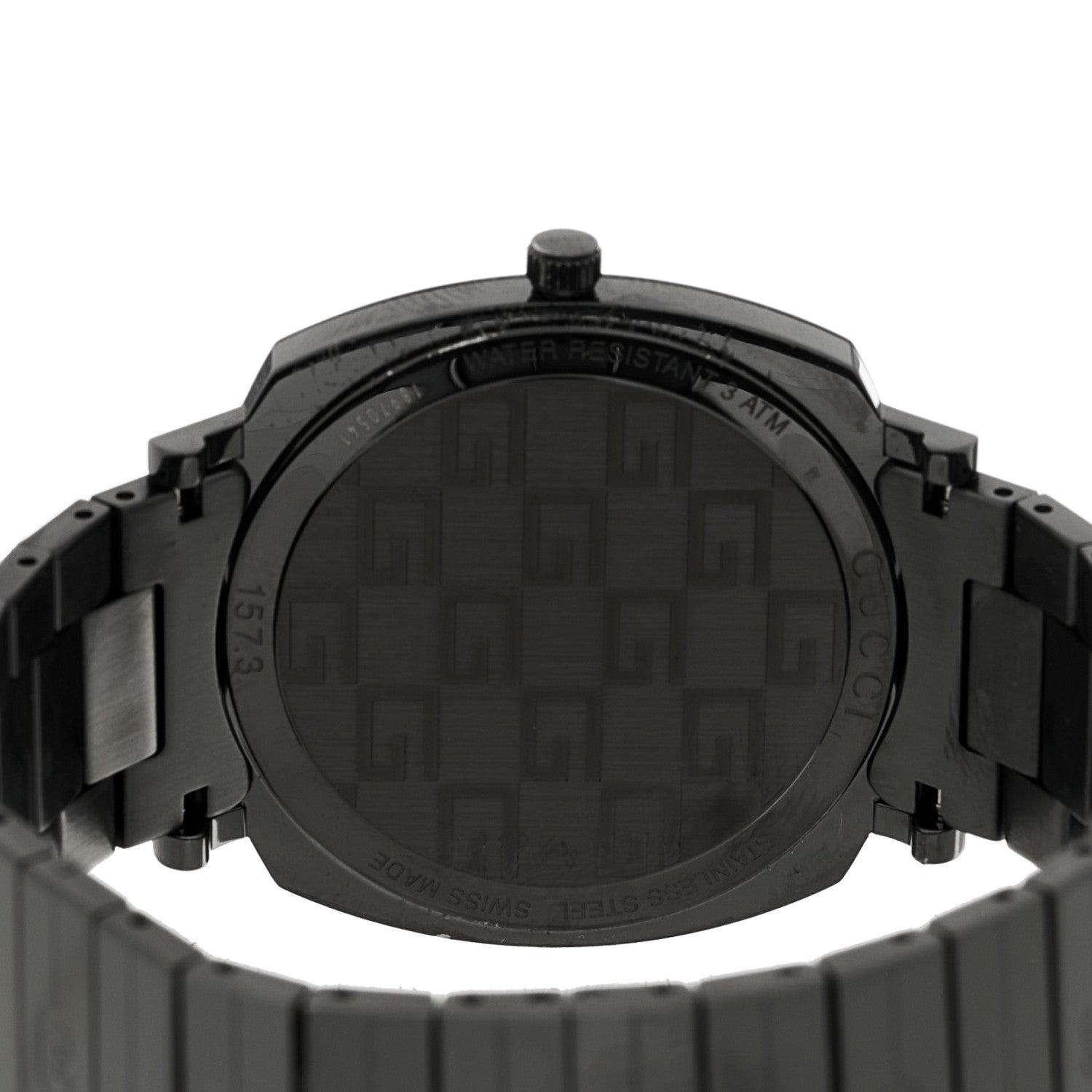 PVD Stainless Steel 38mm Grip Quartz Watch Black