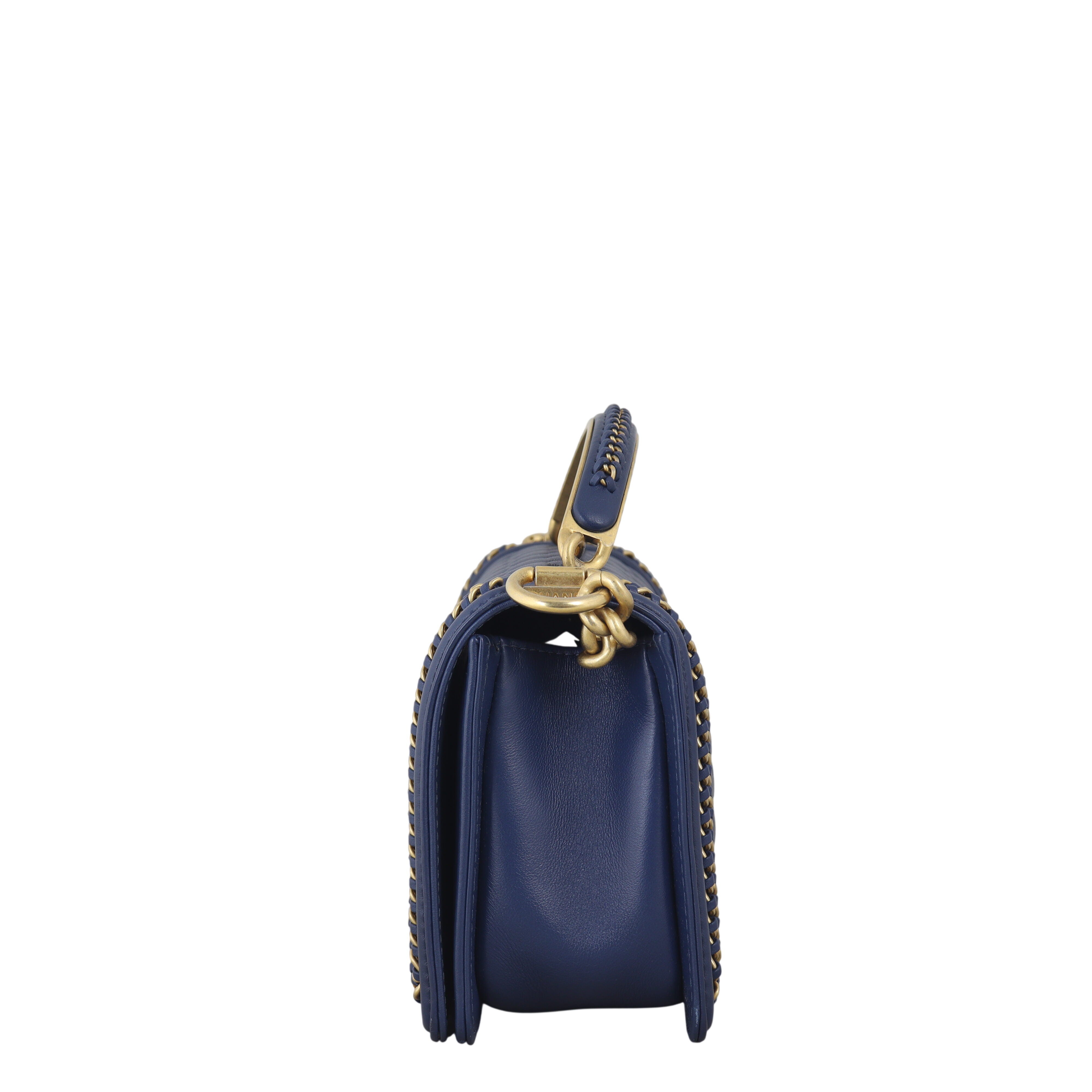 Chanel Boy Old Medium Paris-Rome Chain Top Handle
