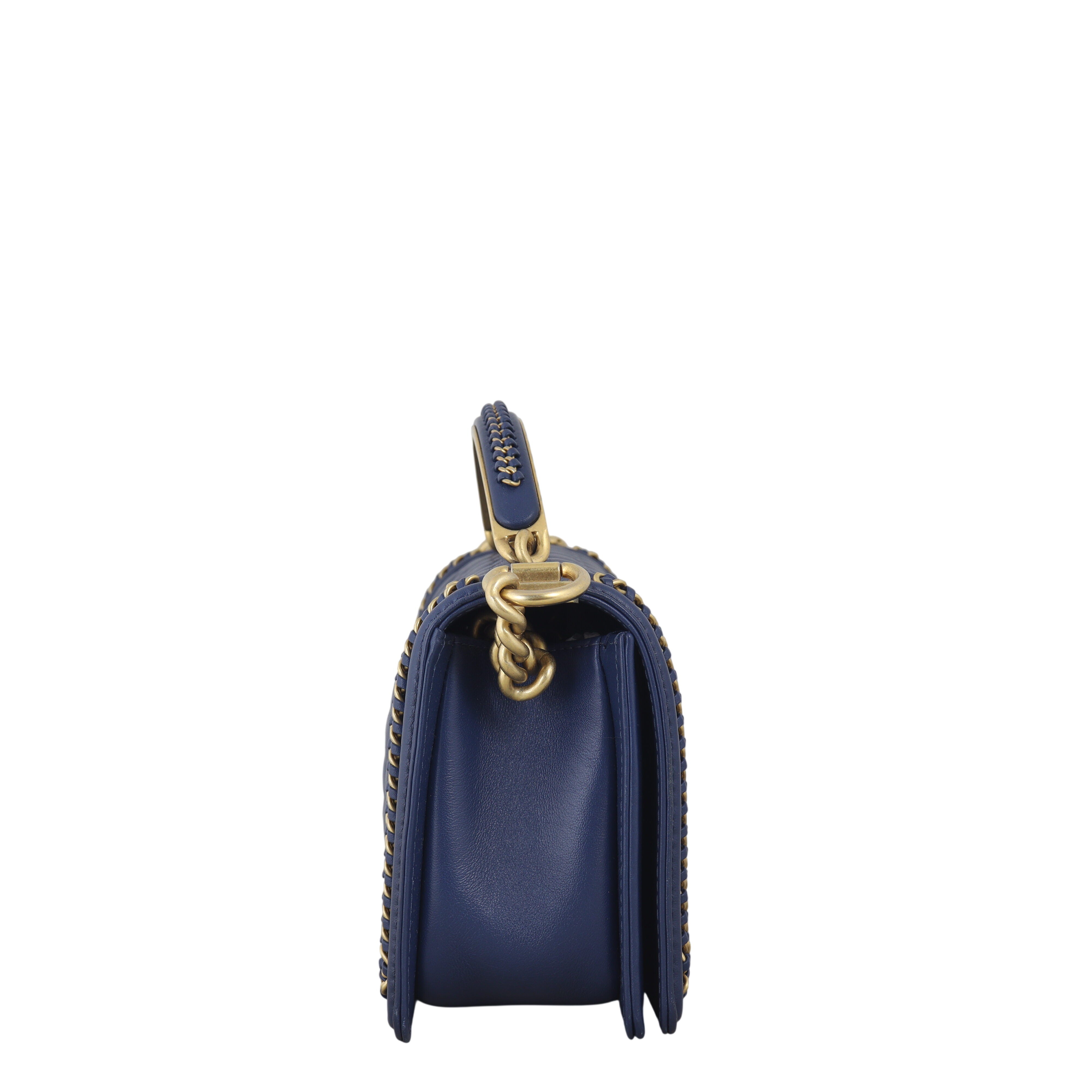 Chanel Boy Old Medium Paris-Rome Chain Top Handle