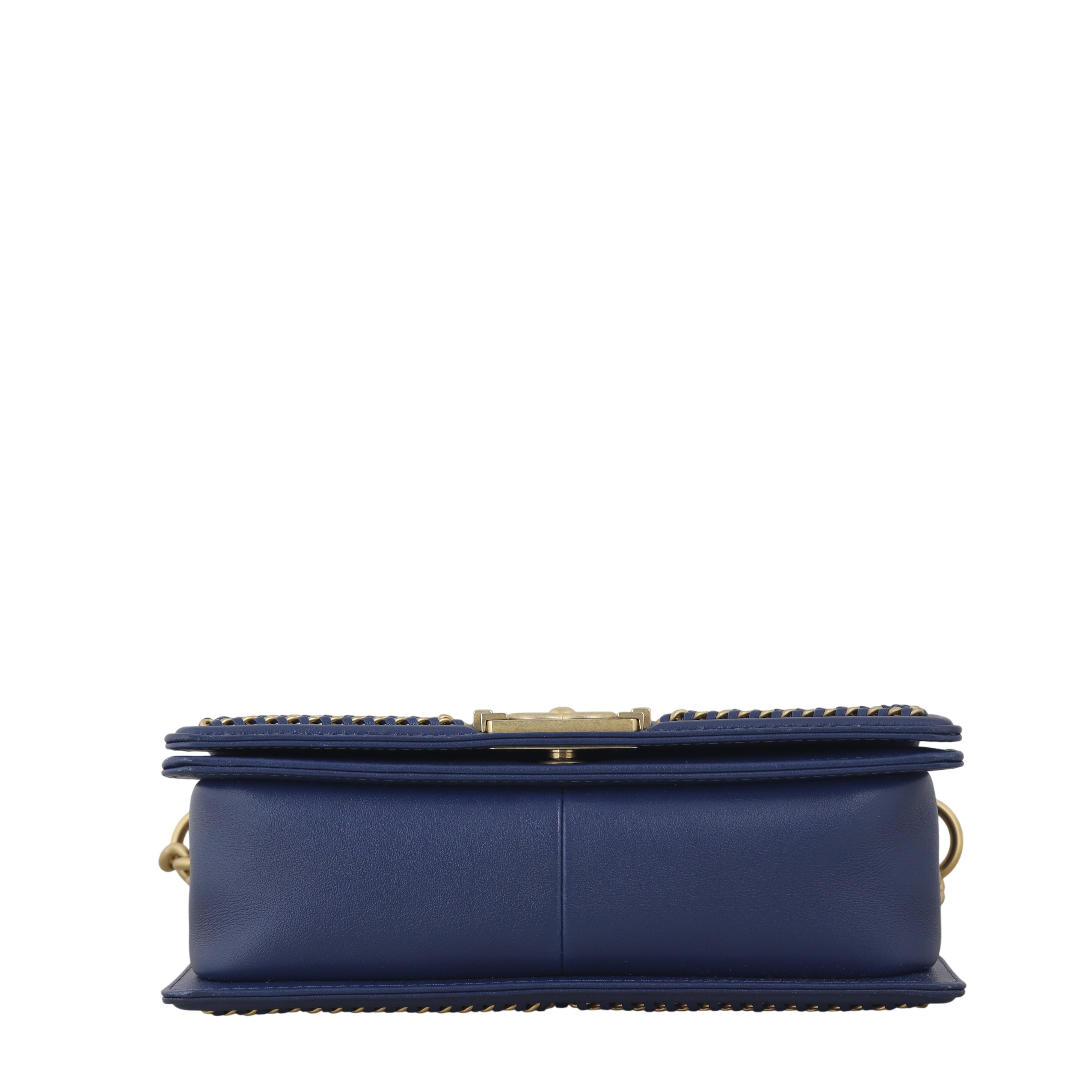Chanel Boy Old Medium Paris-Rome Chain Top Handle