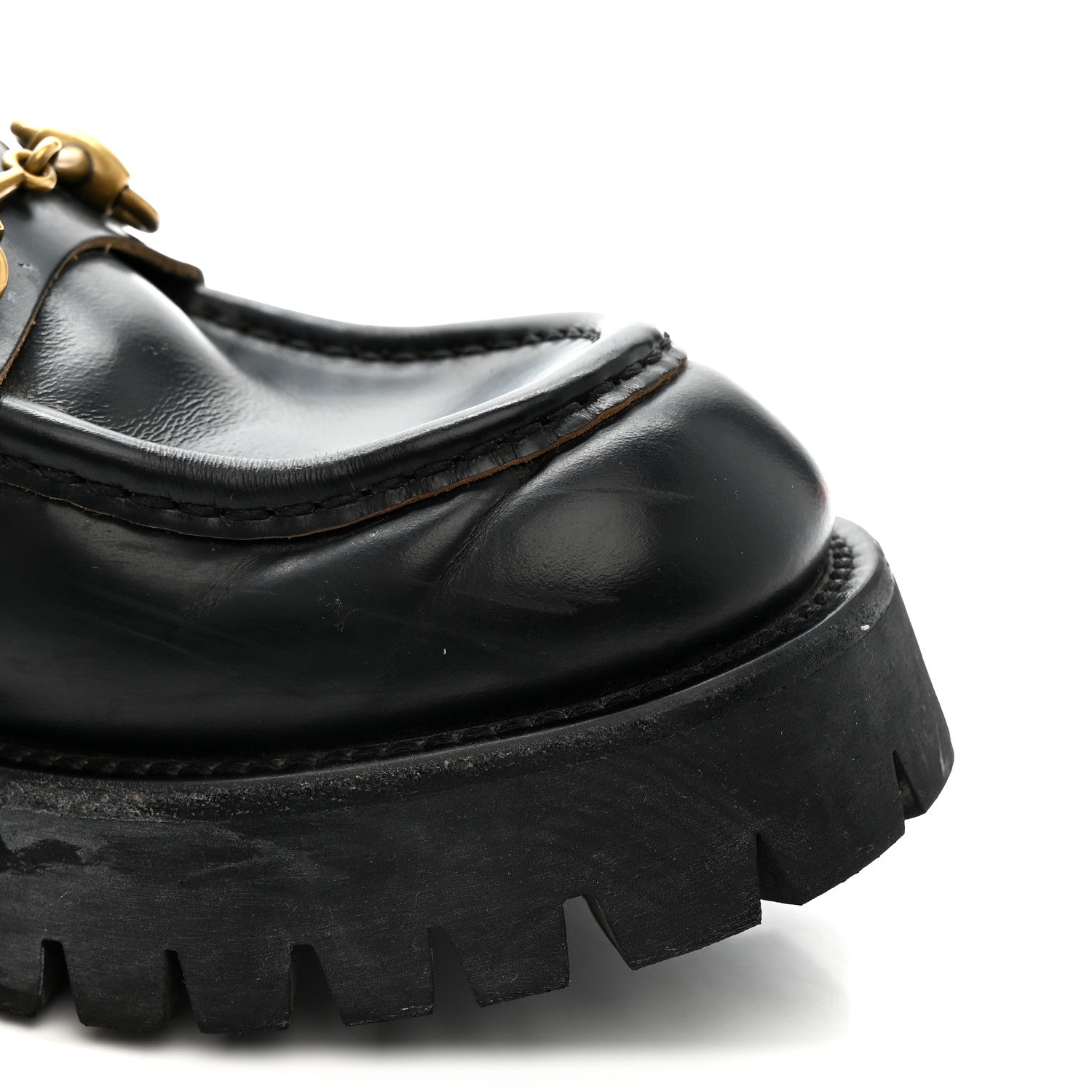 Cordovan Lux Womens Harald Horsebit 25mm Platform Loafers 39 Black