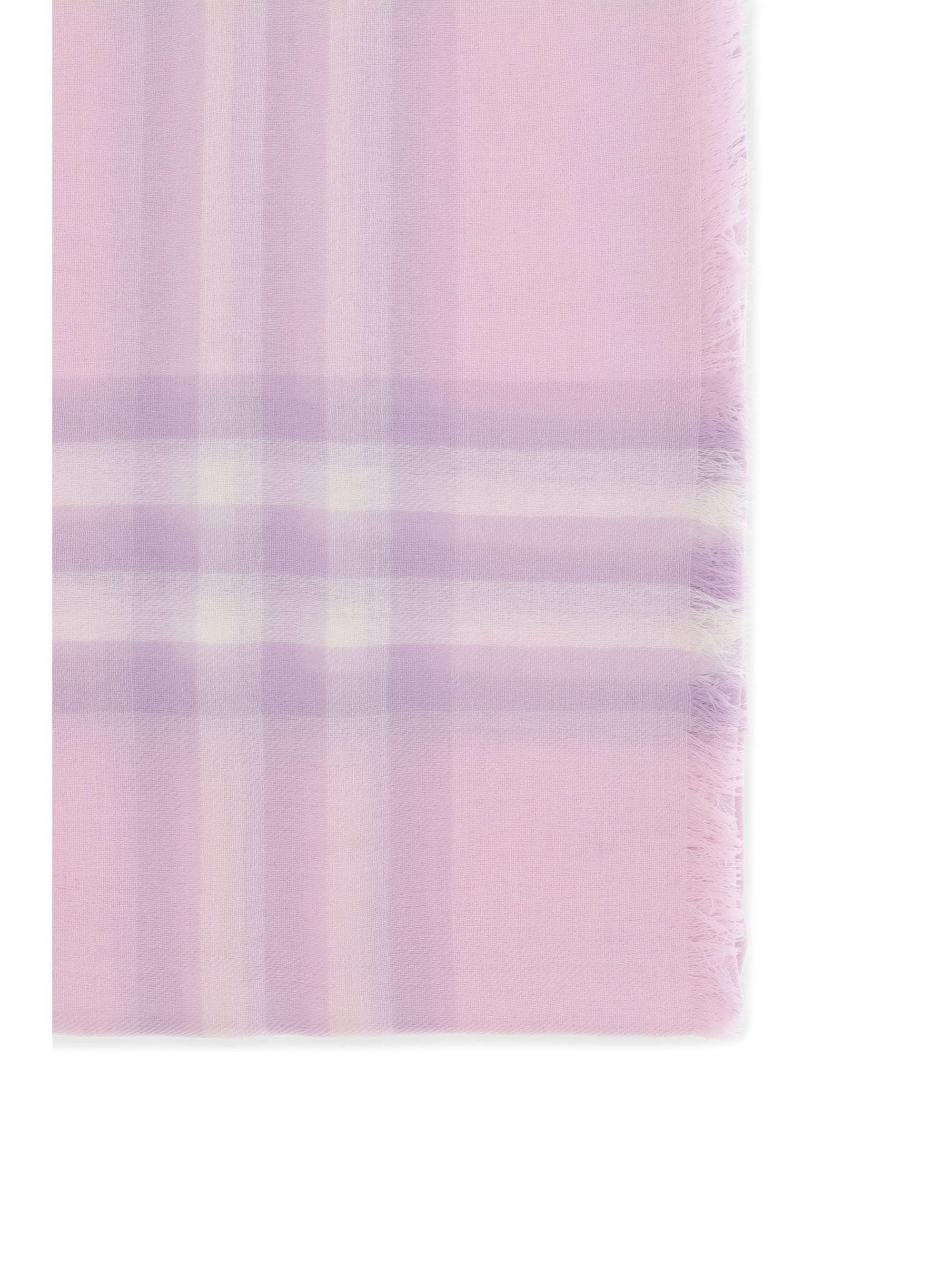 wool check wide scarf