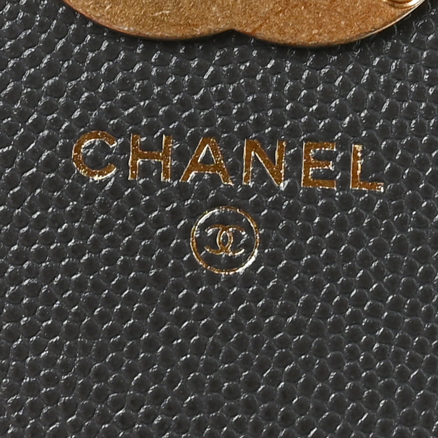Caviar Quilted Bracelet On Chain Clutch Grey