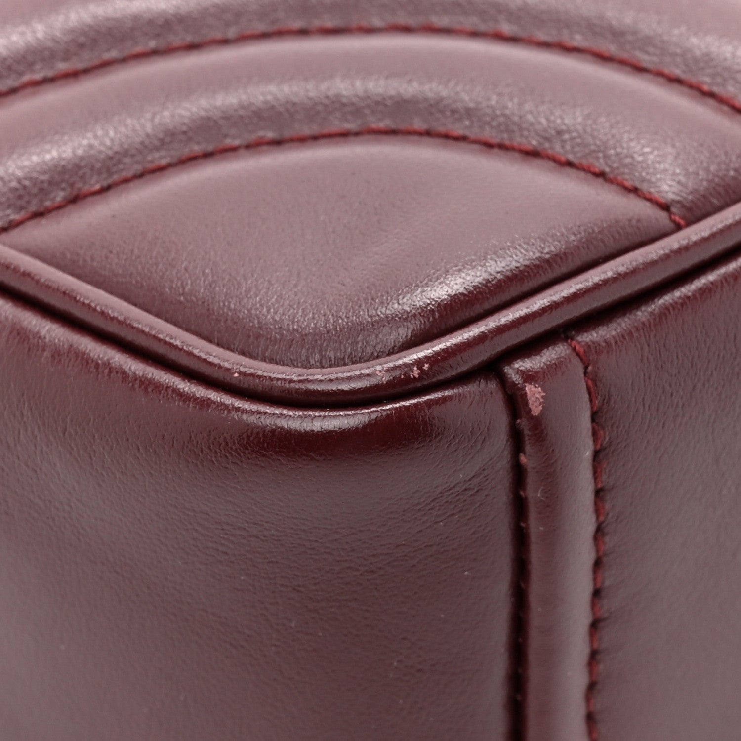 Soft Calfskin Impunture Diagramme Small Camera Bag Granato