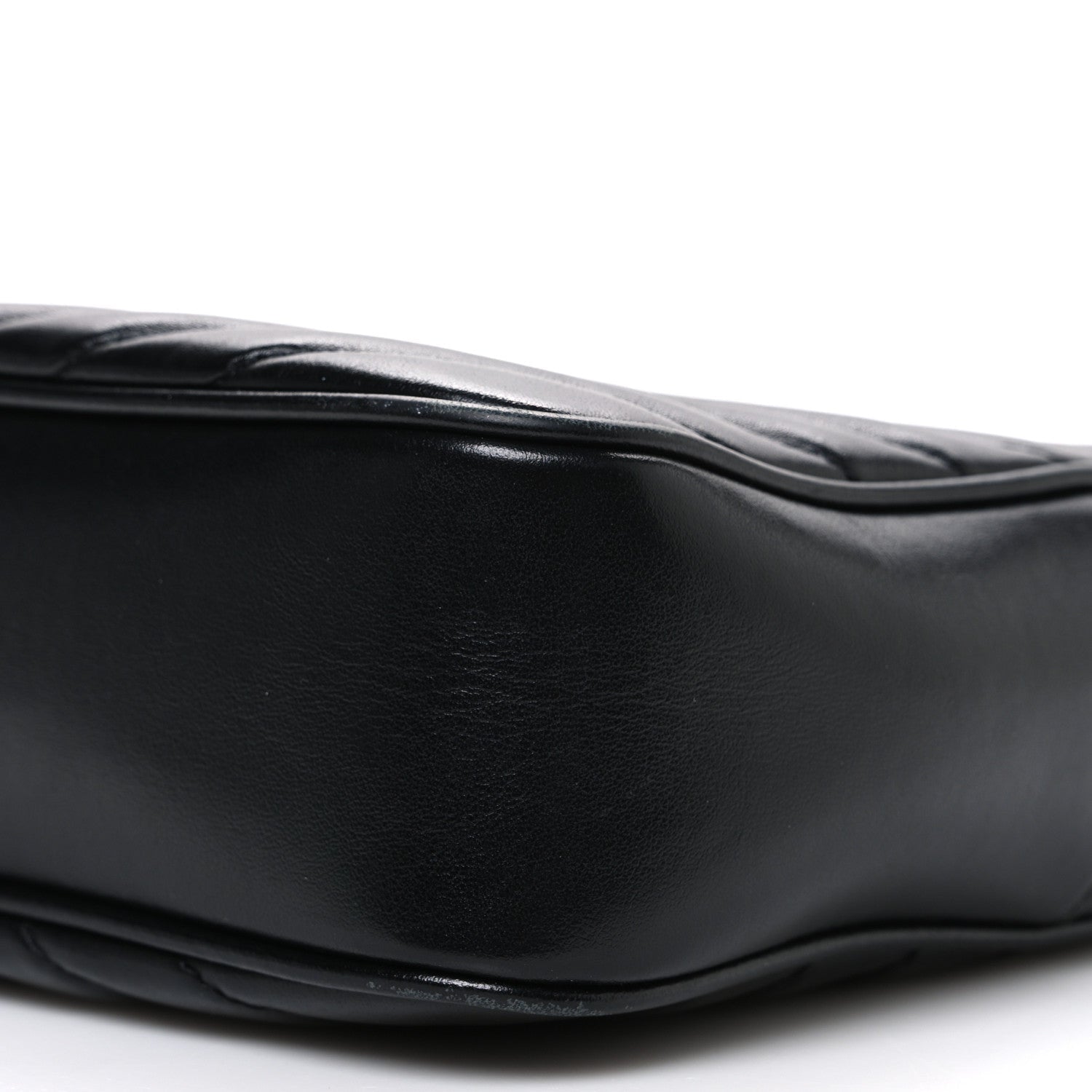 Calfskin Matelasse Monogram Monochrome Lou Camera Bag Black