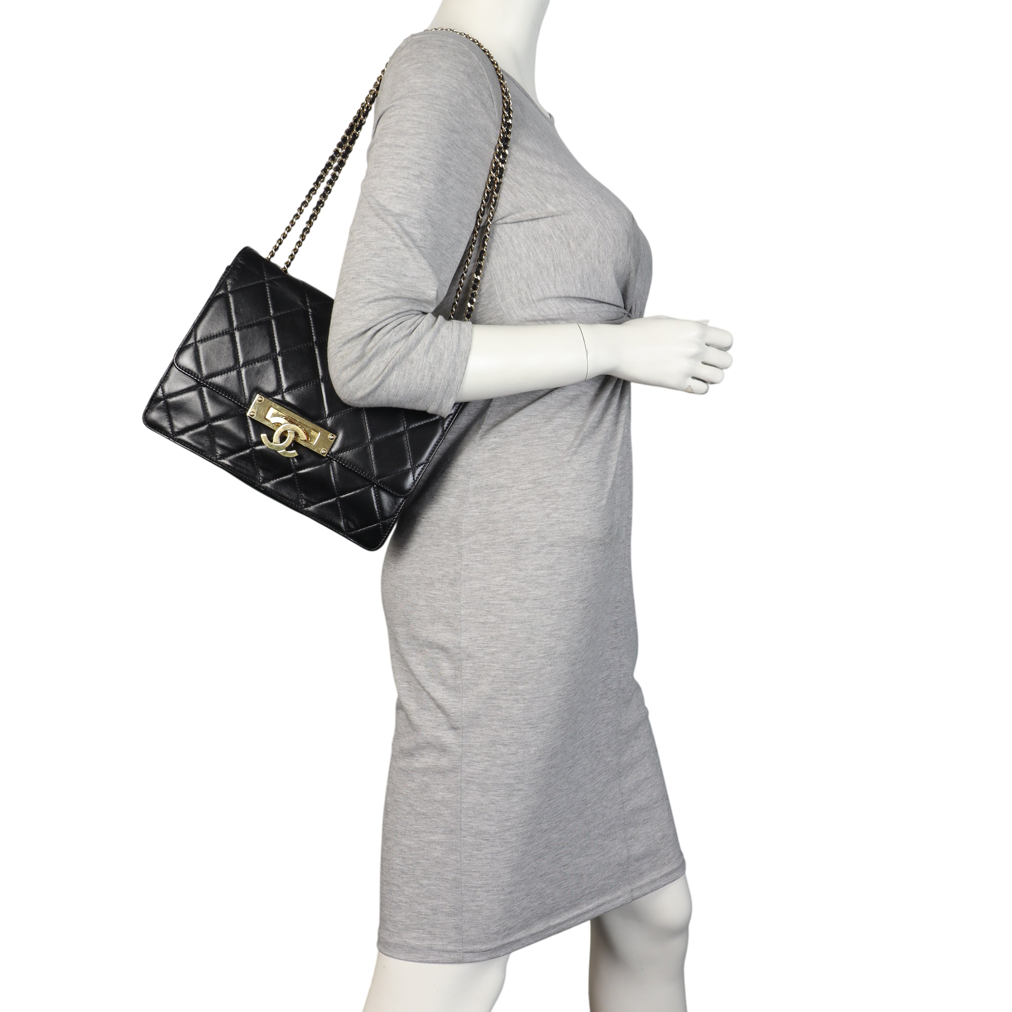 Chanel CC Golden Class Flap Bag Medium