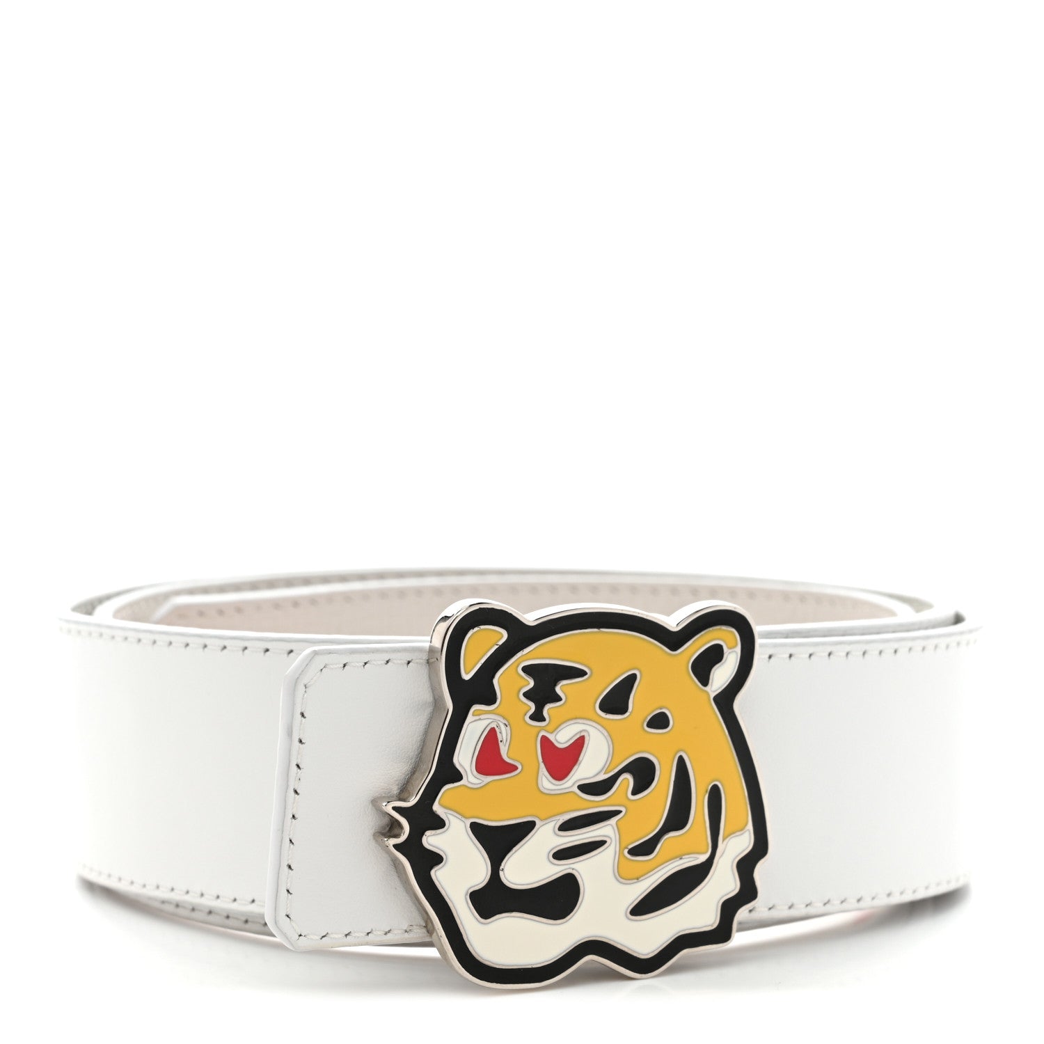 X NIGO LV Made Tiger 40mm Reversible Belt 95 38 95 38 White