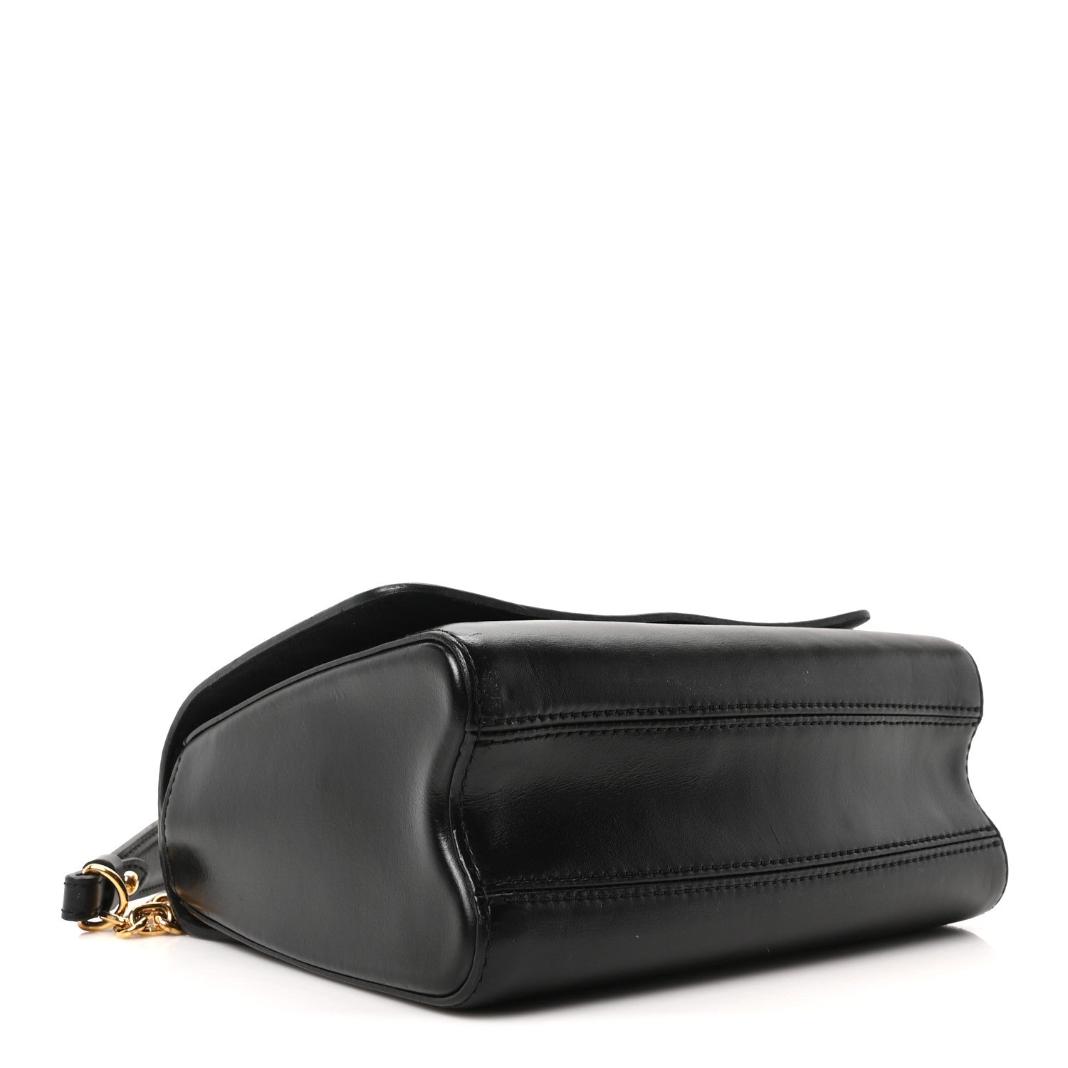 Calfskin Monogram Braided Twist Shoulder Bag MM Black