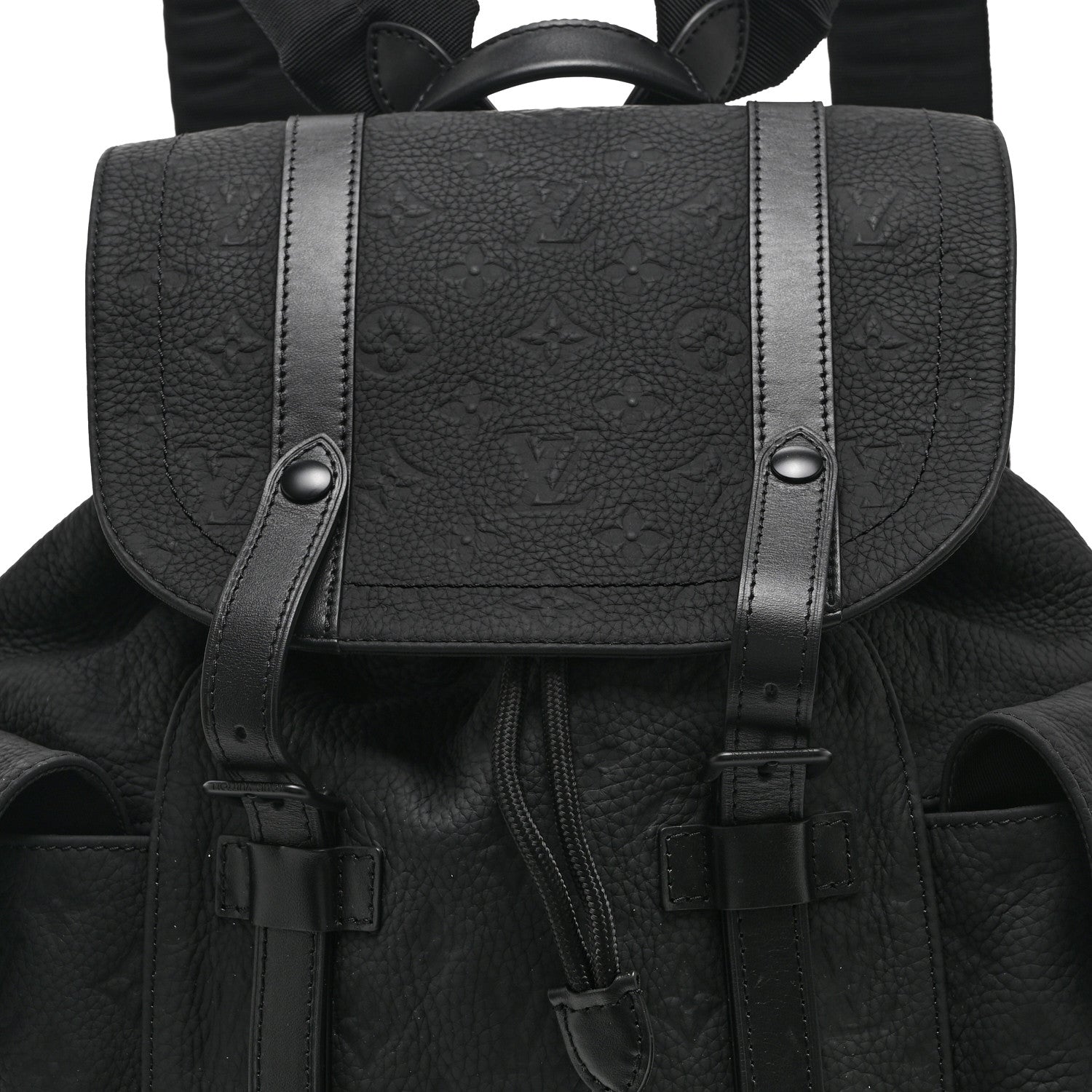 Taurillon Monogram Christopher MM Backpack Black