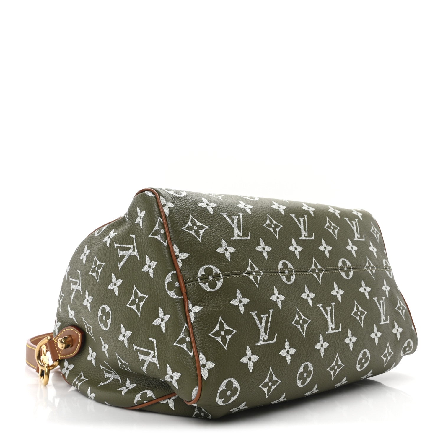 Calfskin Monogram Speedy P9 Bandouliere 30 Green Sancha
