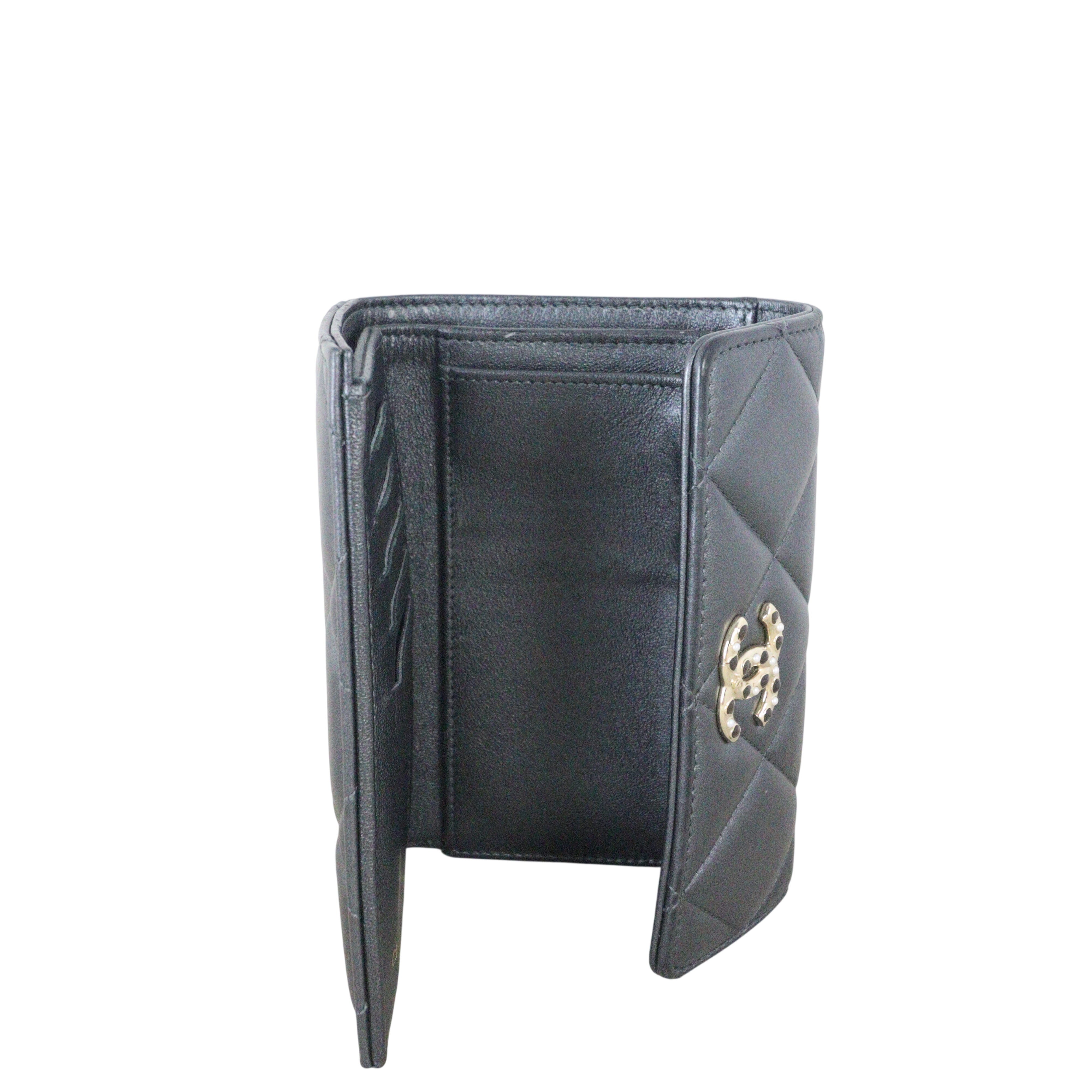 Chanel CC Trifiod Wallet Metallic
