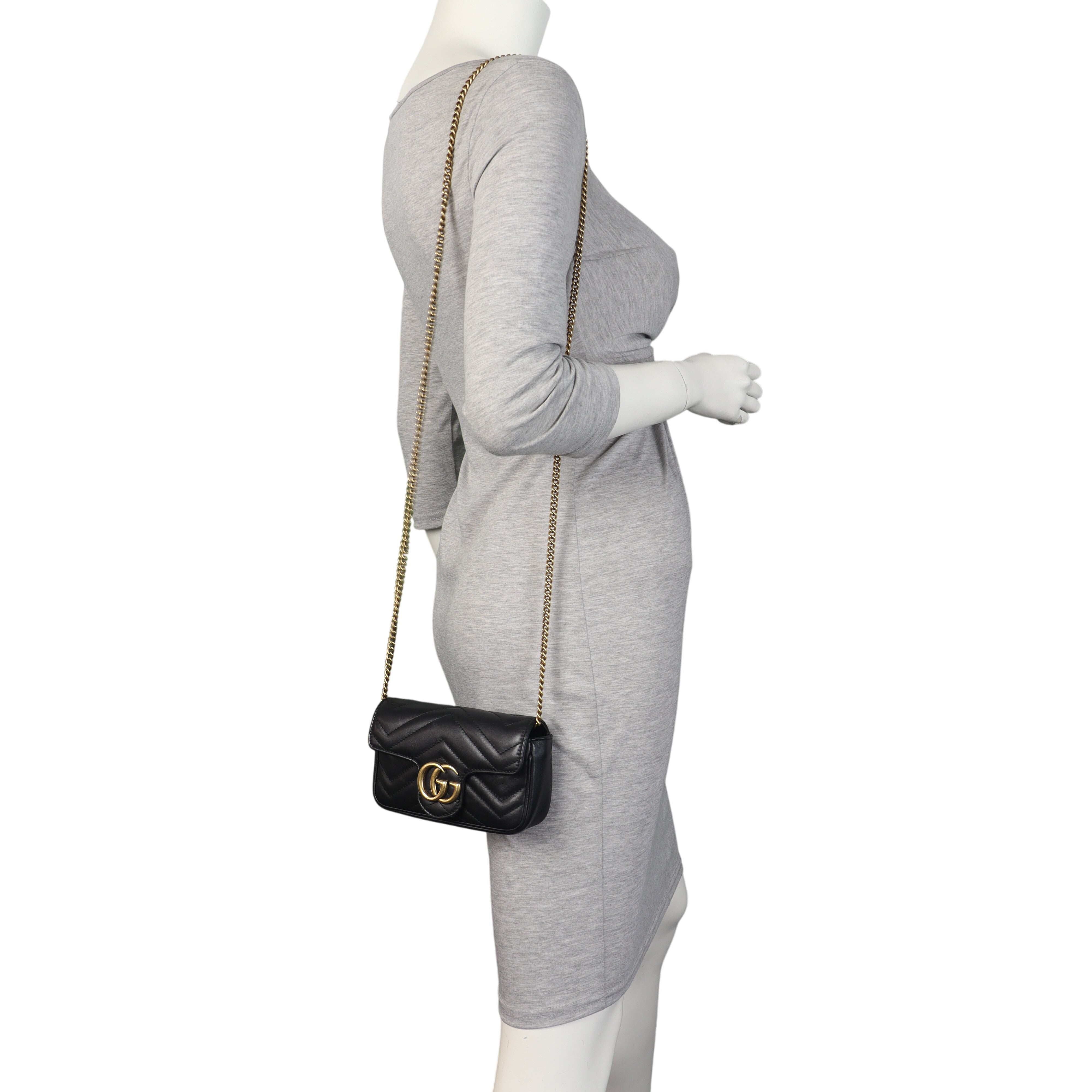 Gucci GG Marmont Matelasse Super Mini Shoulder Bag