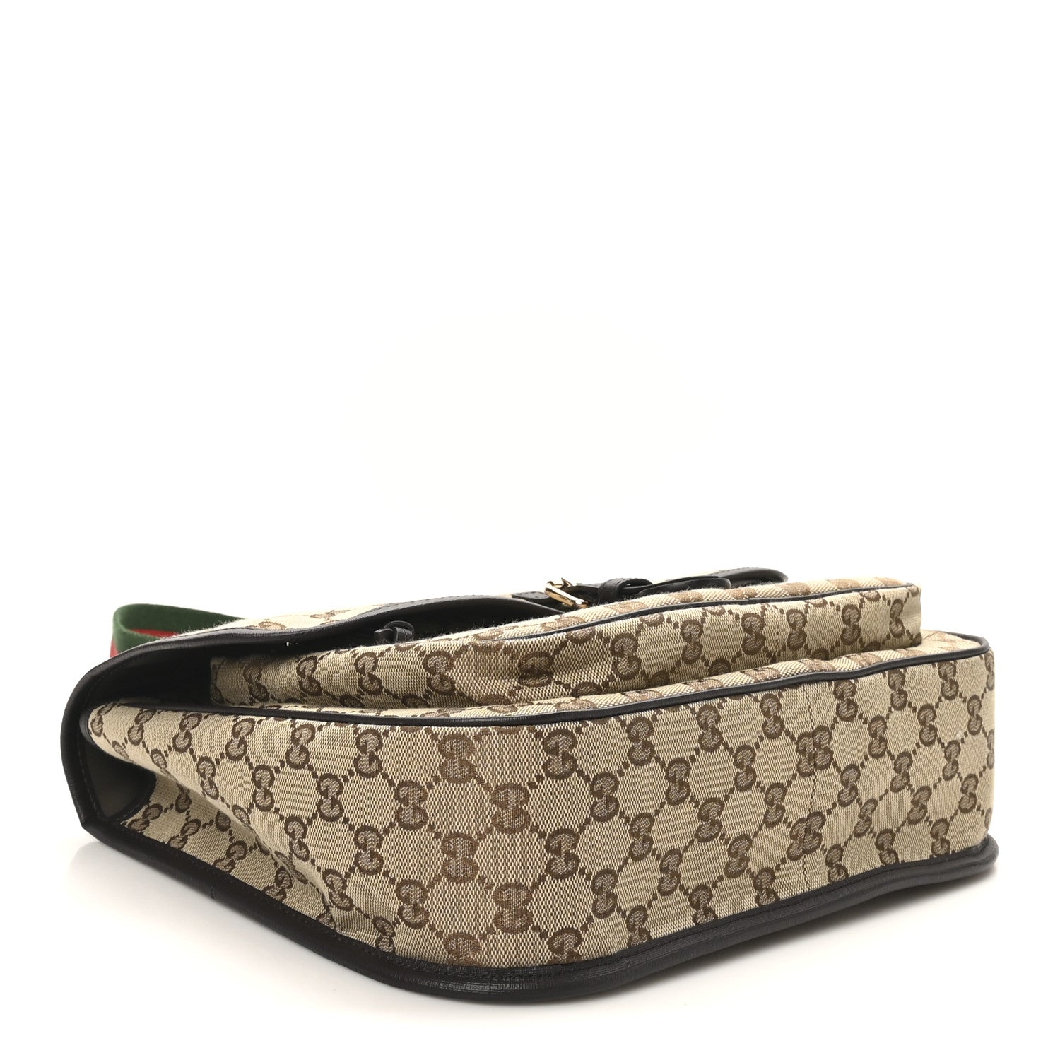 Monogram Web Childrens Messenger Bag Beige Ebony Cocoa