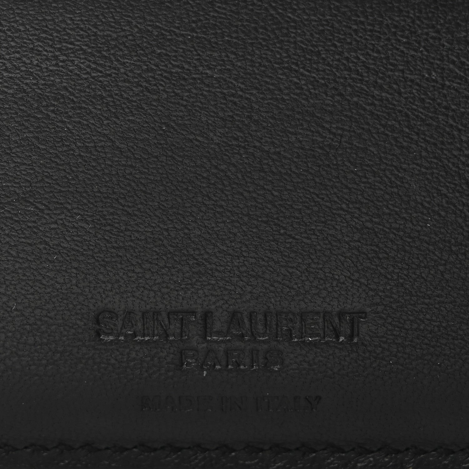 Calfskin Crocodile Embossed Paris East West Wallet Black