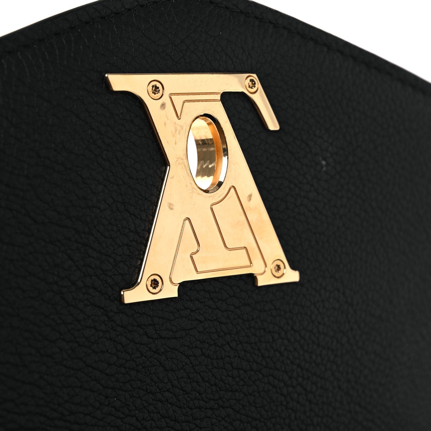 Grained Calfskin Lockme Oxford Black