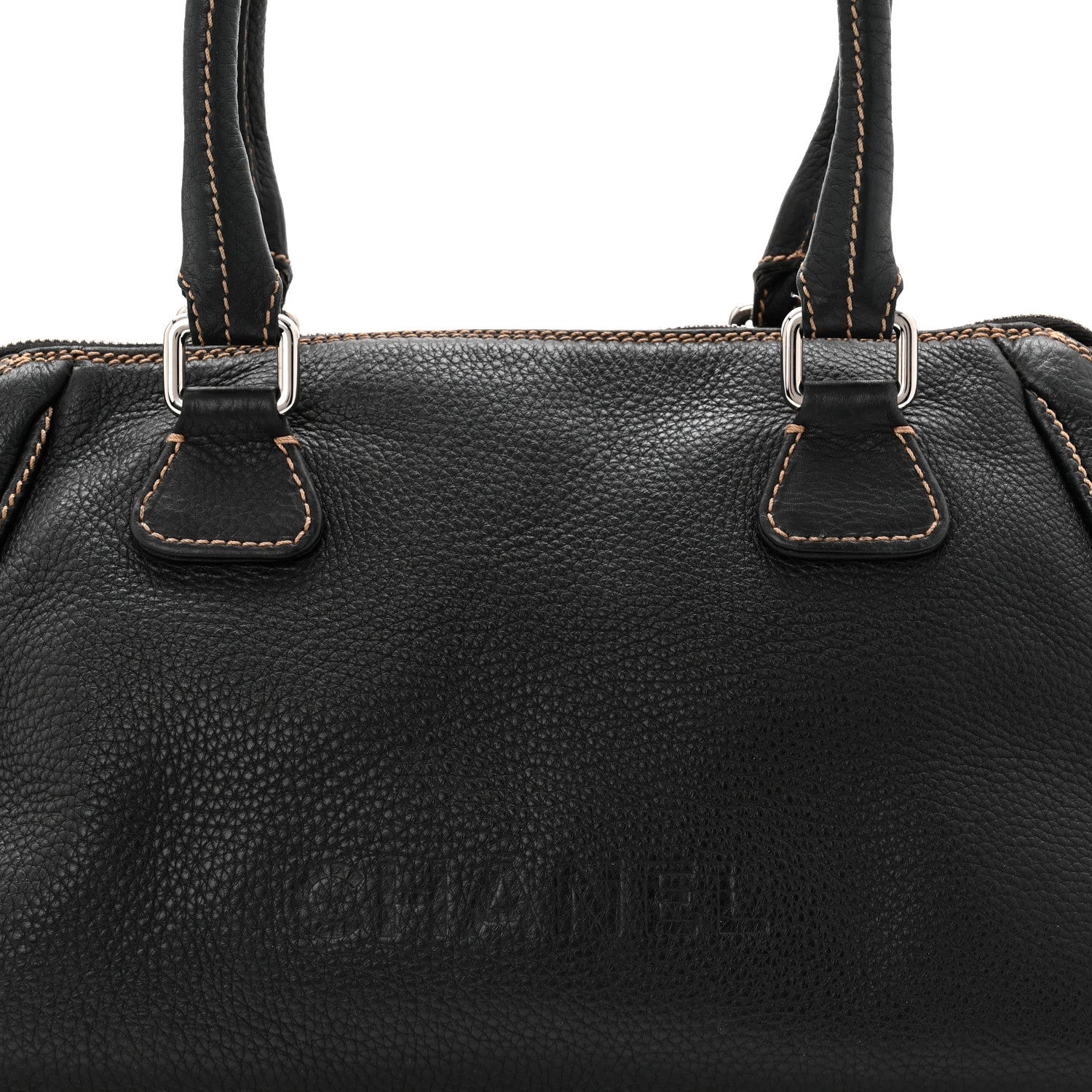 Calfskin Large Tassel Bowler Black