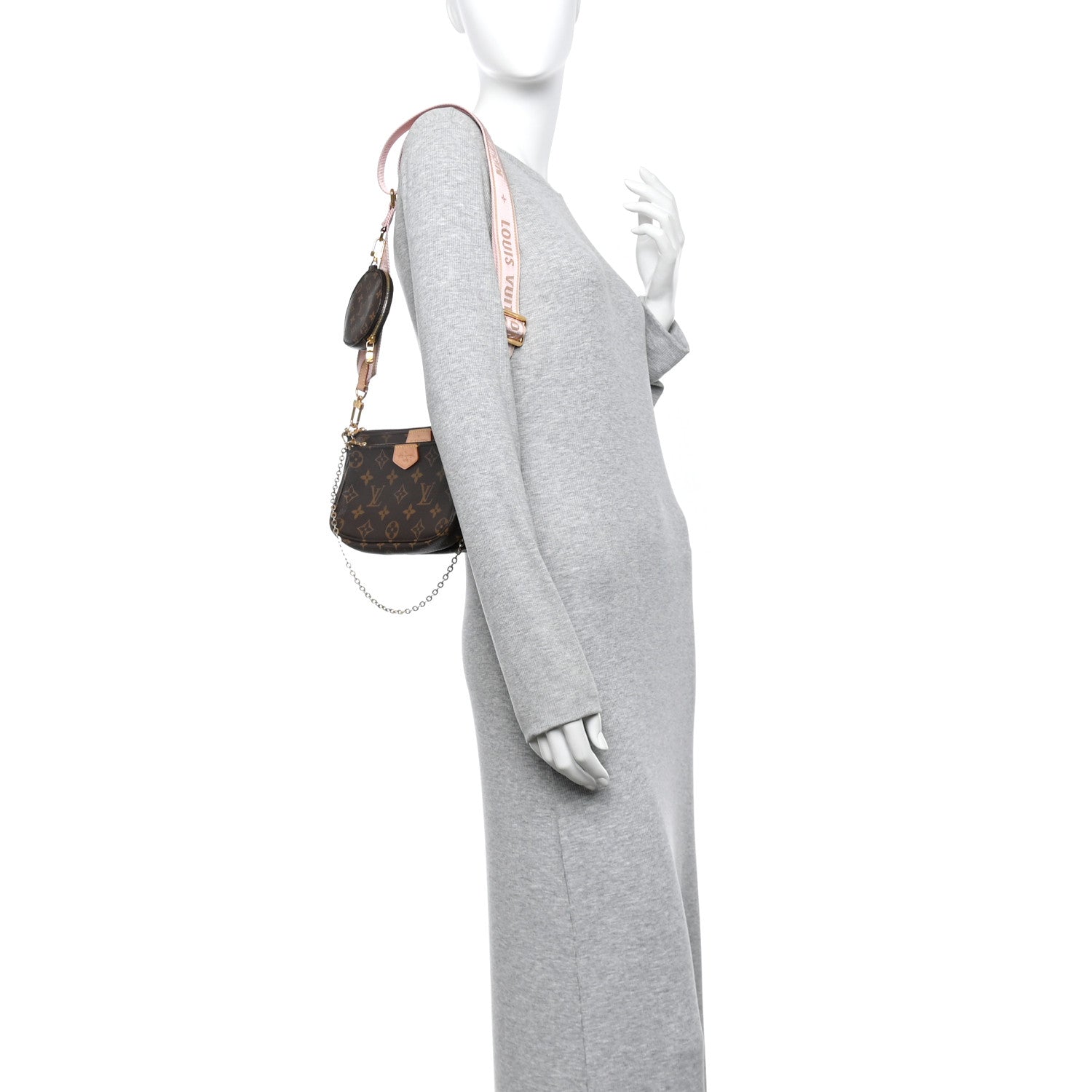 Monogram Multi Pochette Accessories Rose Clair