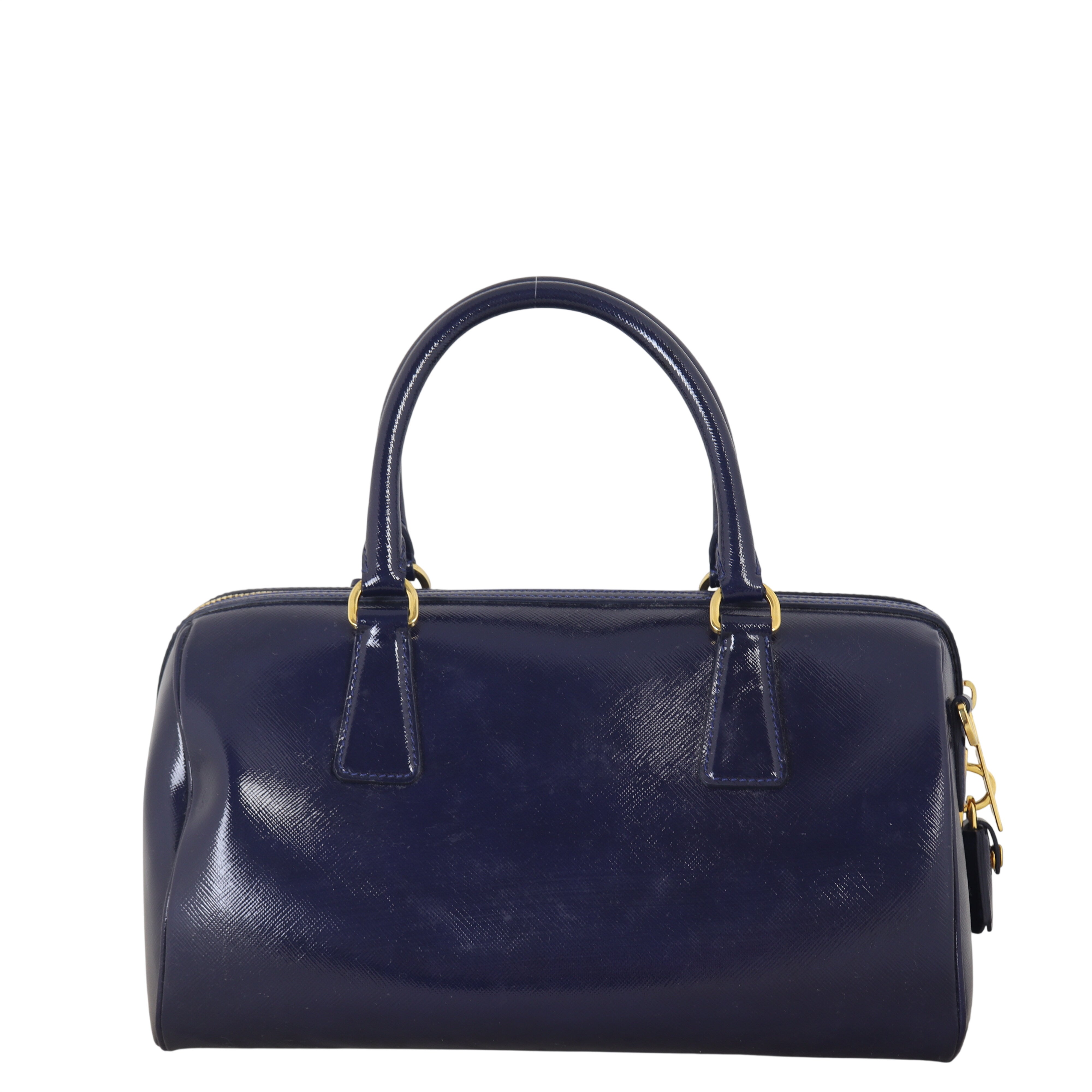 Prada Saffiano Vernice Bauletto Bag
