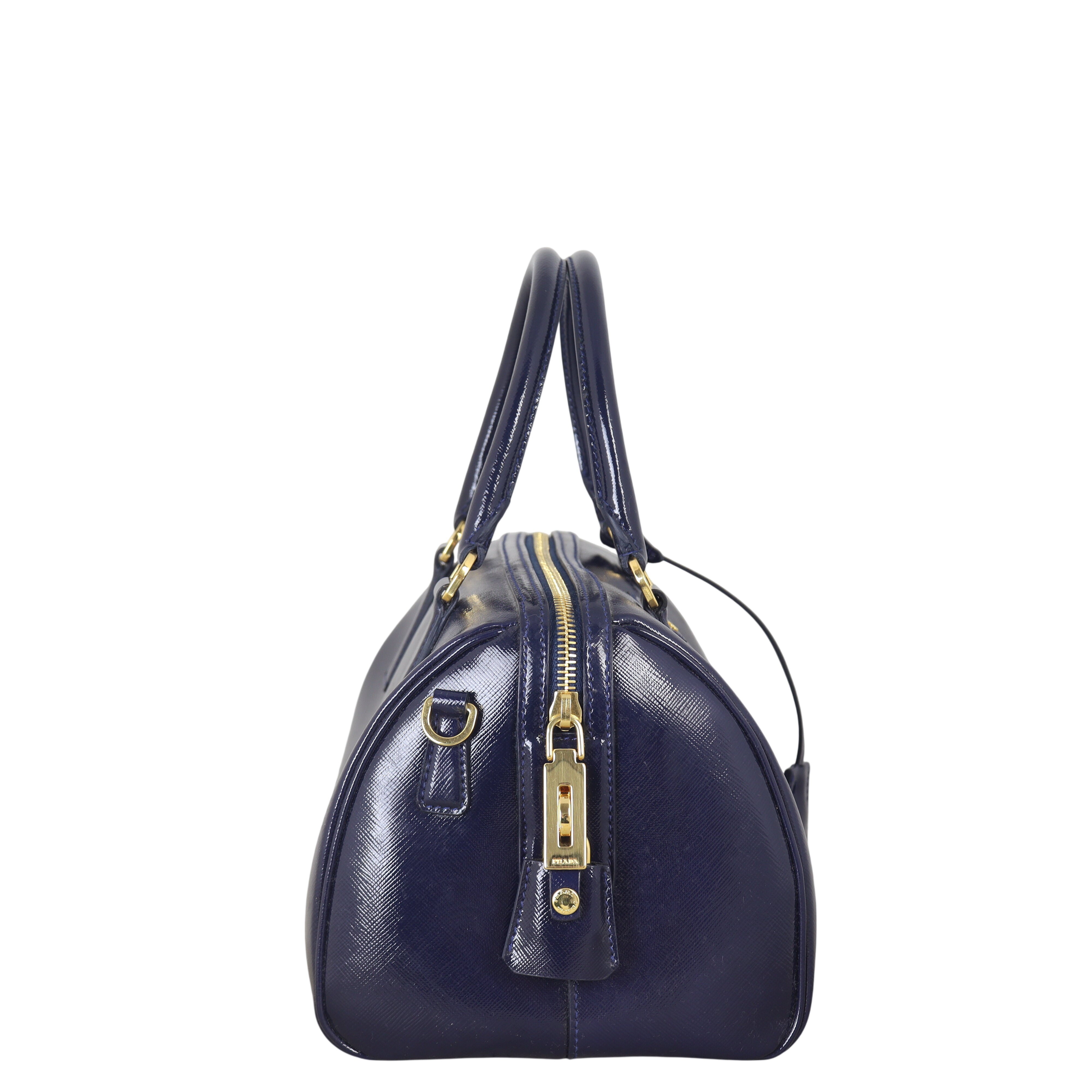 Prada Saffiano Vernice Bauletto Bag