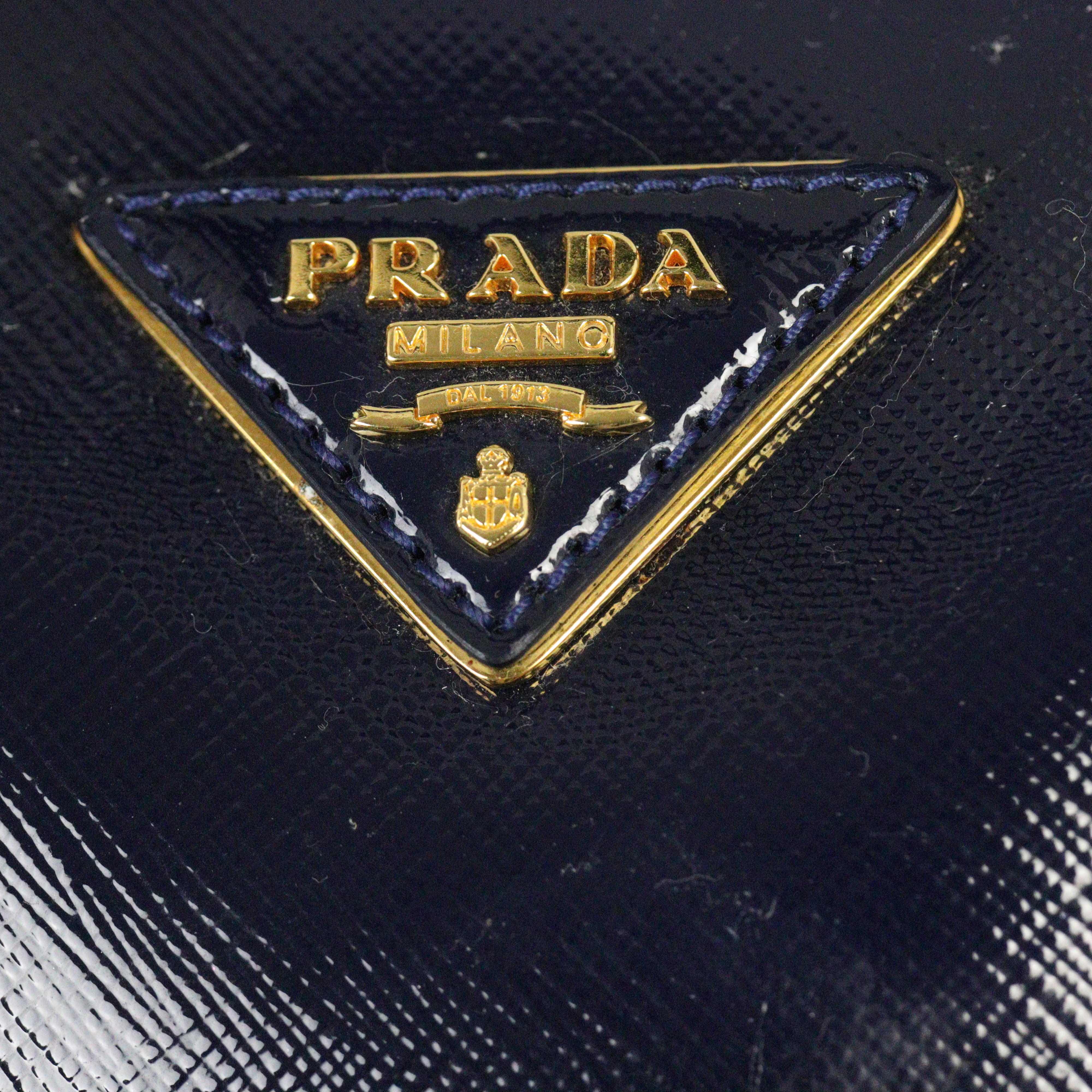 Prada Saffiano Vernice Bauletto Bag