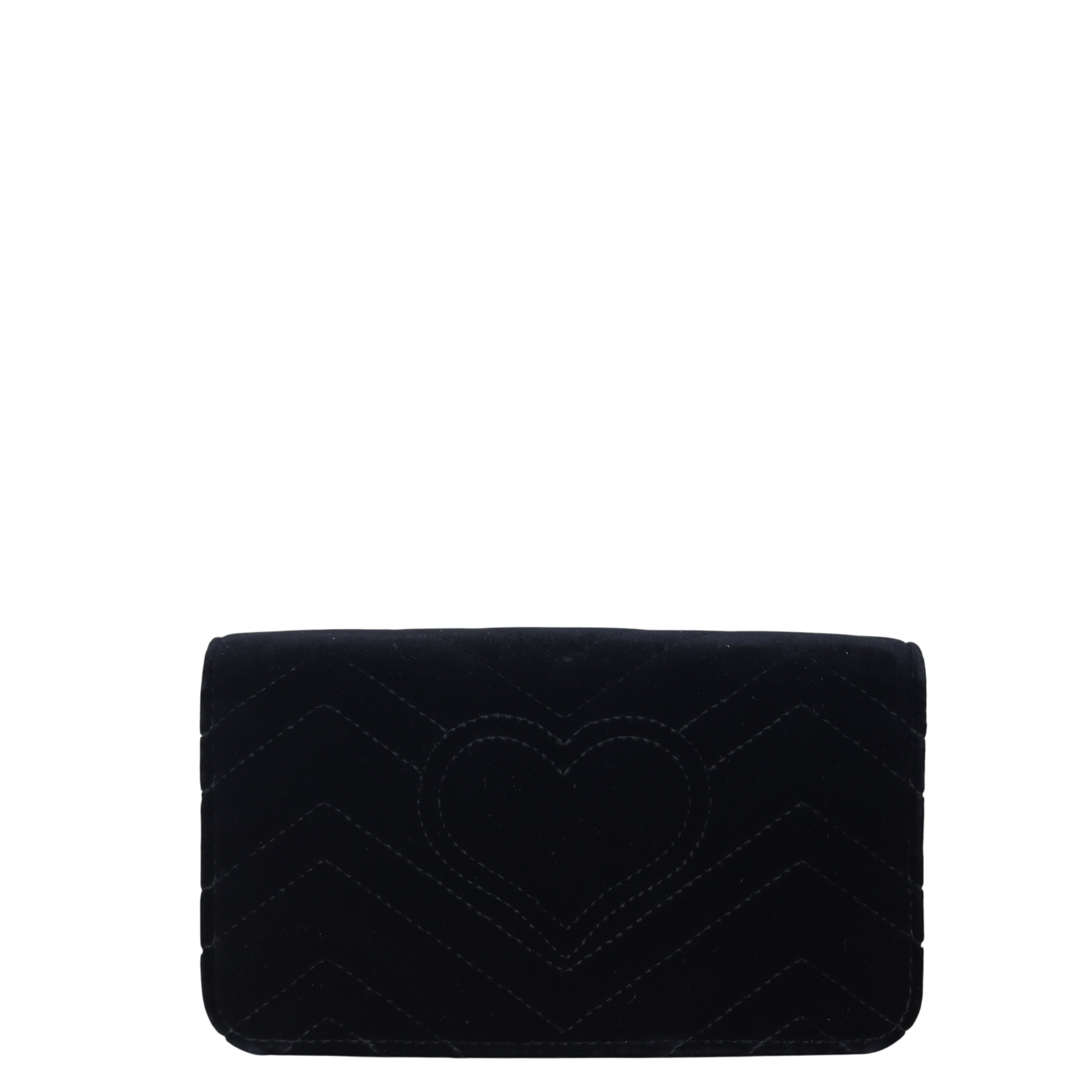 Gucci GG Marmont Velvet Super Mini Shoulder Bag