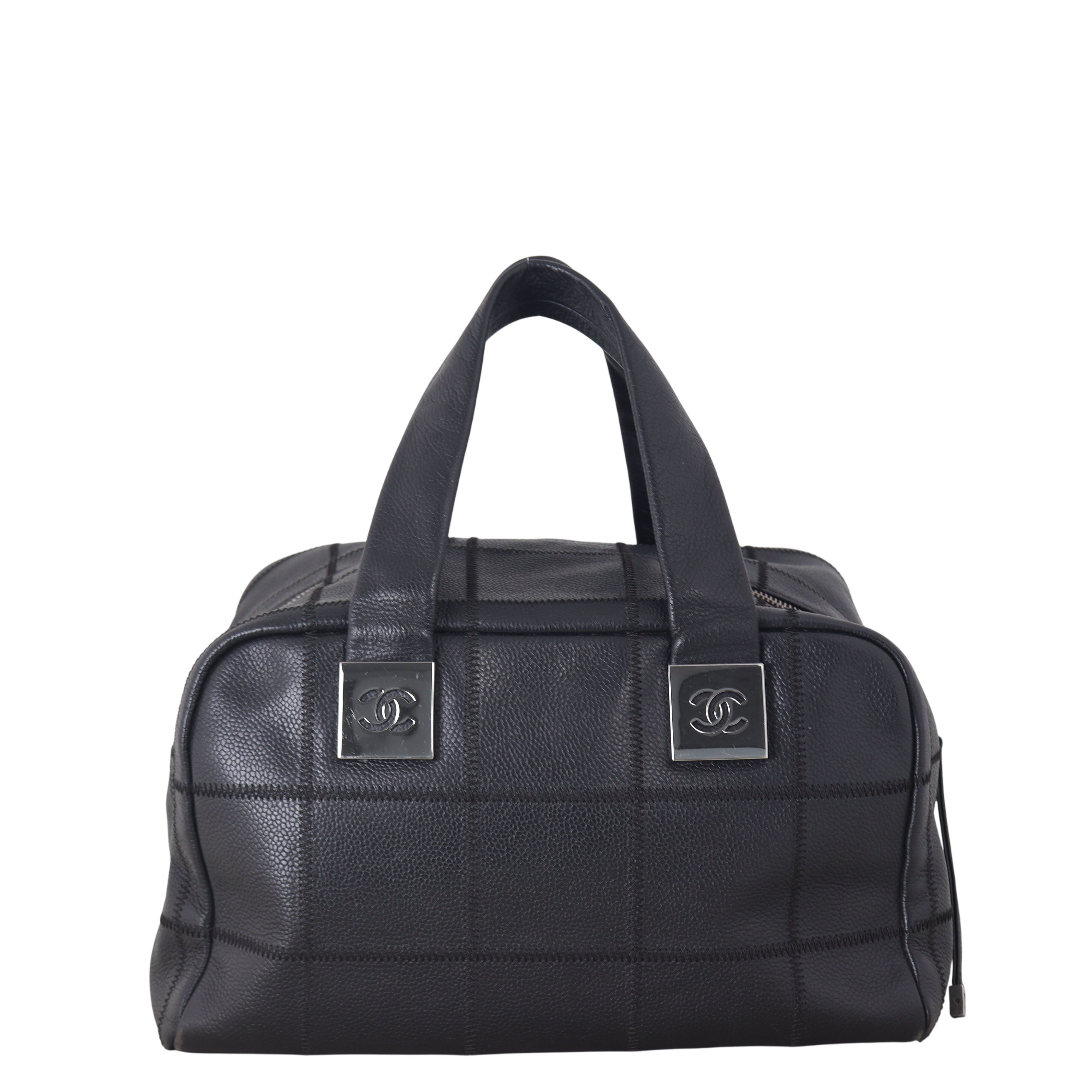 Chanel Square Stitch Bowler Bag Medium
