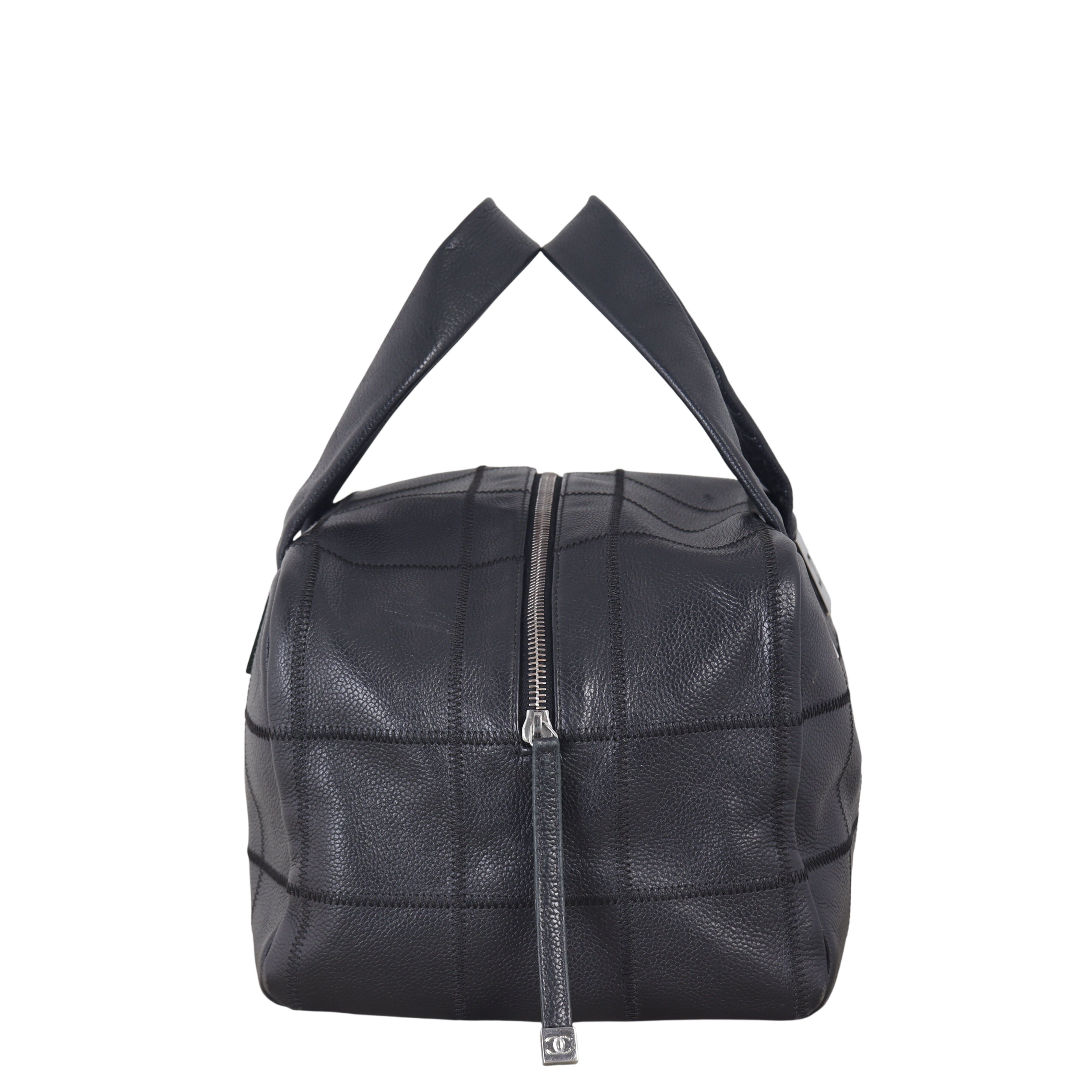 Chanel Square Stitch Bowler Bag Medium