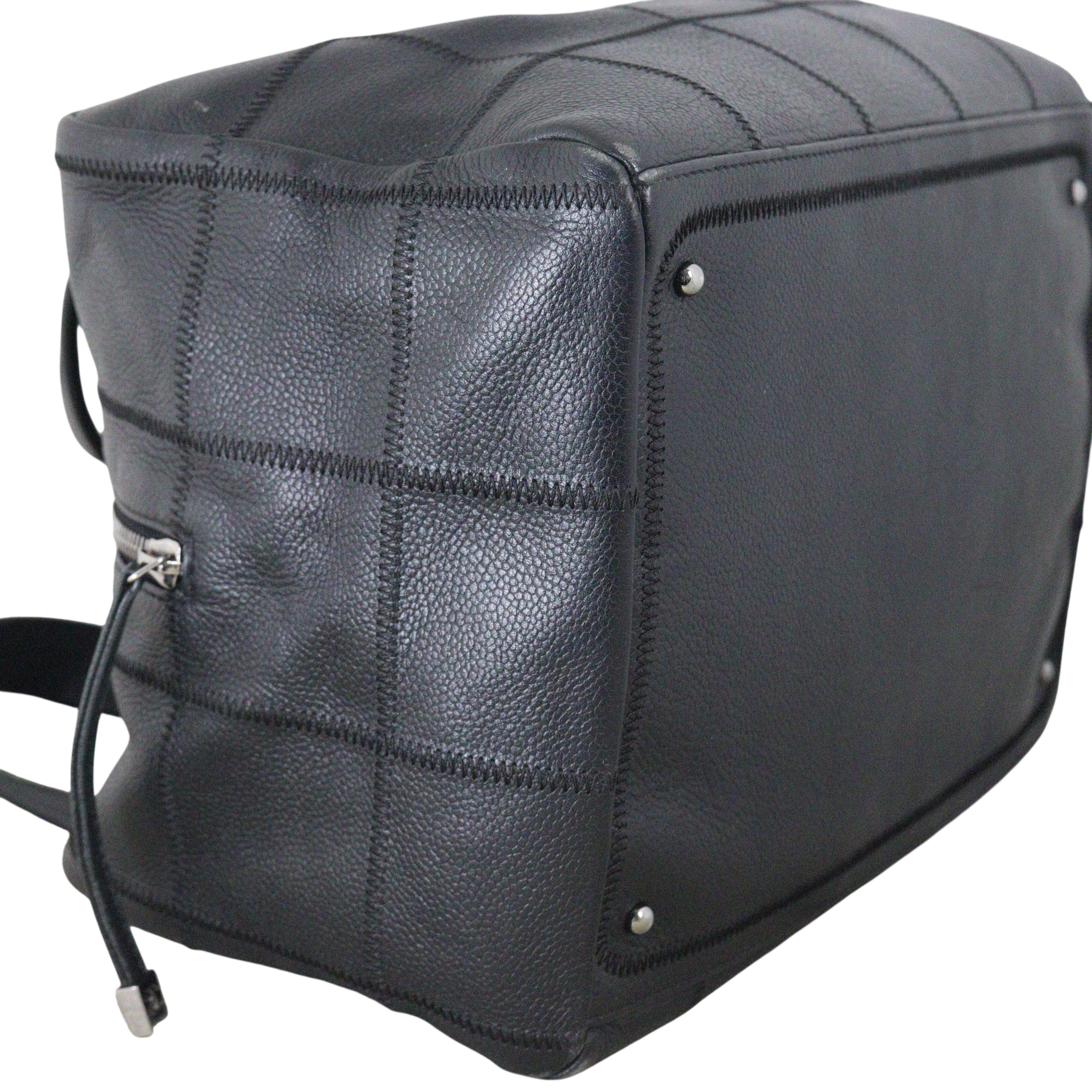 Chanel Square Stitch Bowler Bag Medium