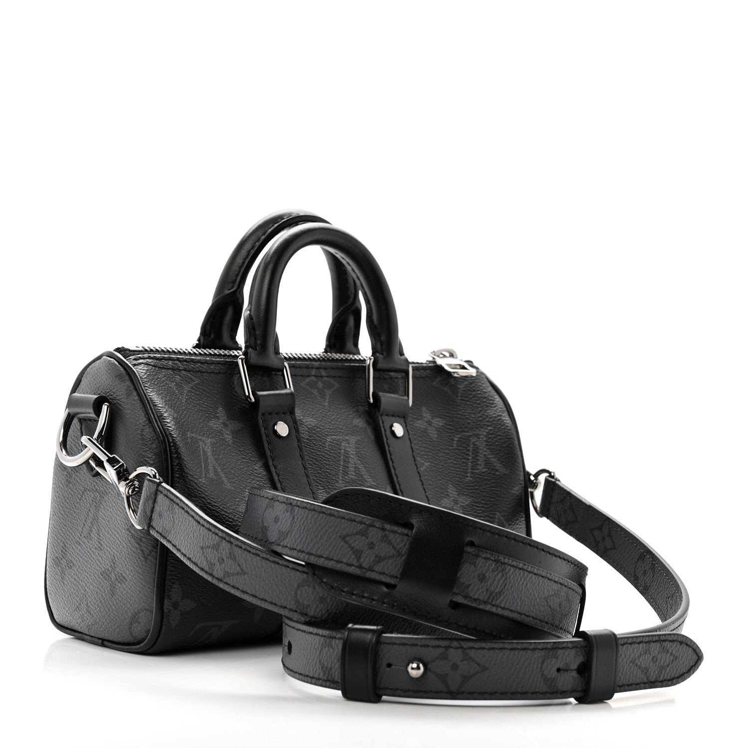 Reverse Monogram Eclipse Keepall XS Black