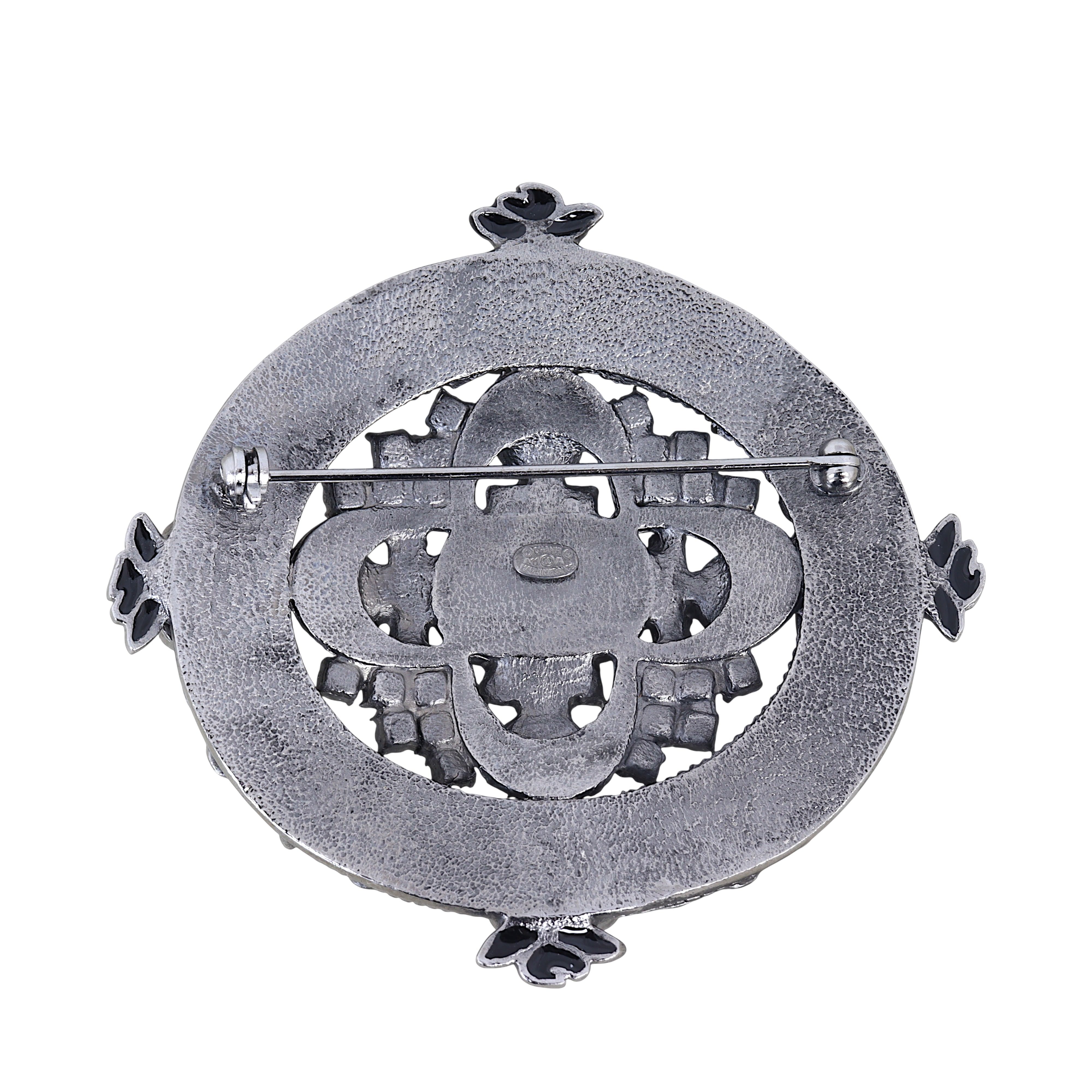 Chanel CC Cabochon Brooch