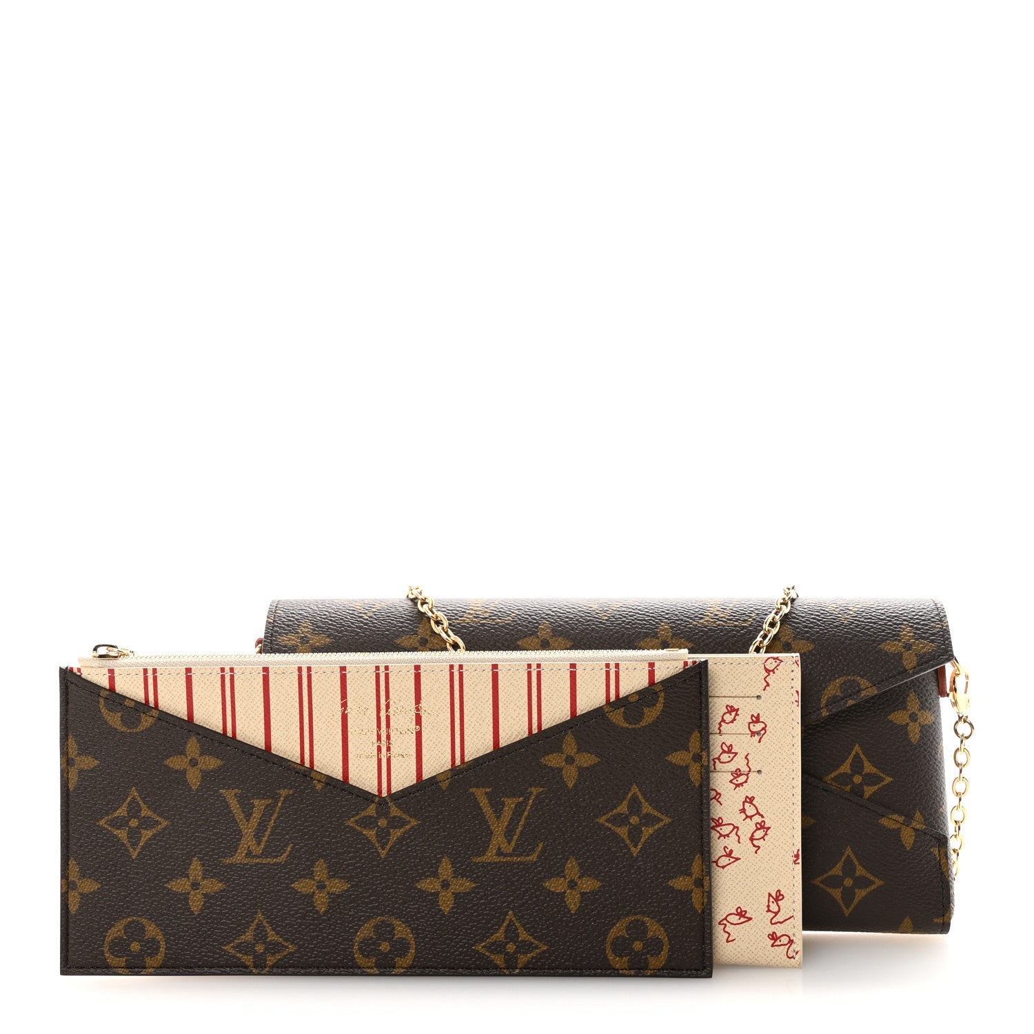 Monogram Grace Coddington Kirigami Organizer On Chain Beige