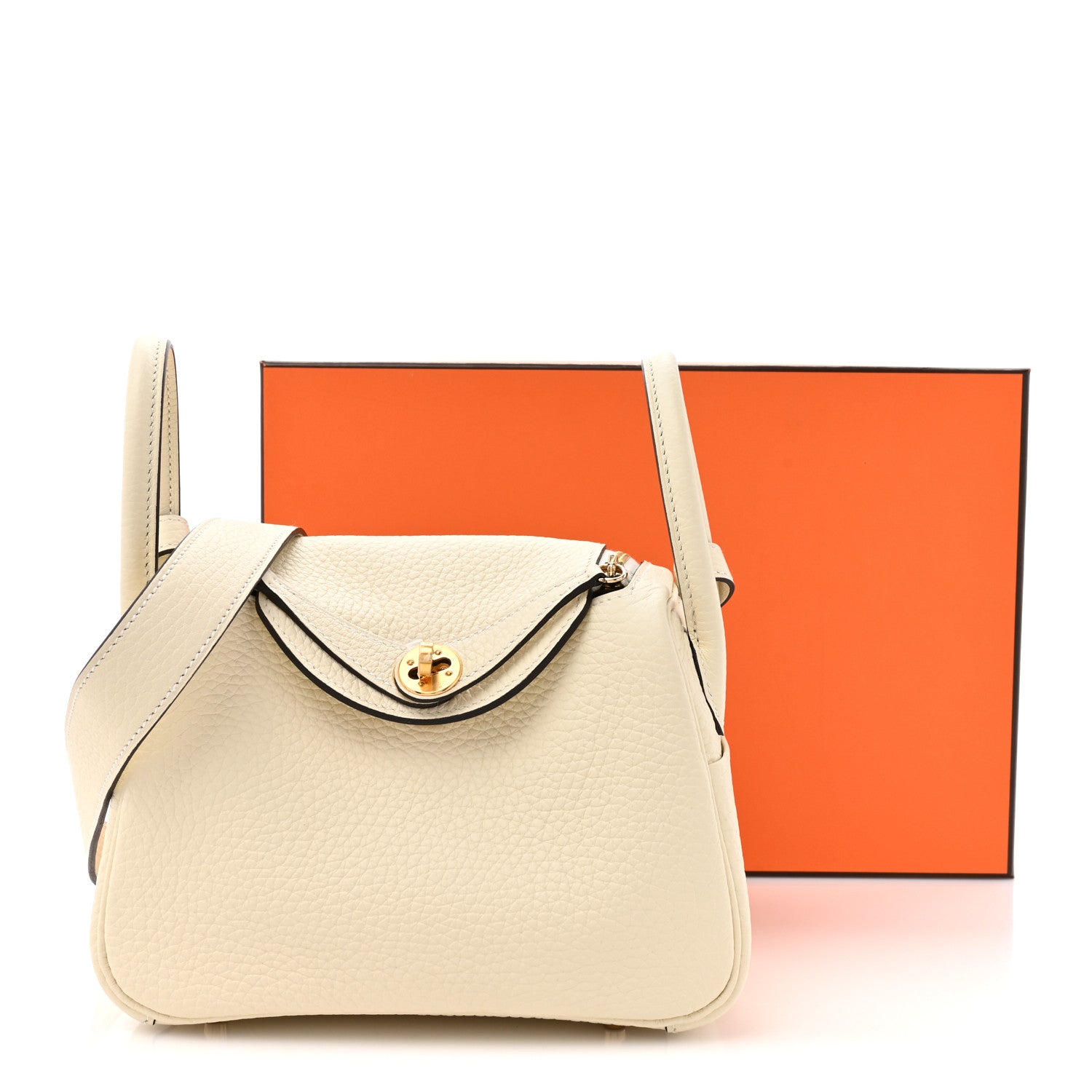 Taurillon Clemence Mini Lindy 20 So Cream