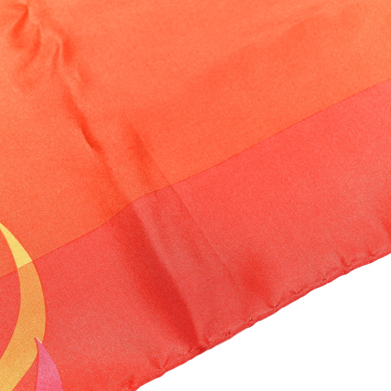 Silk Twill Floral Square Scarf Multicolor