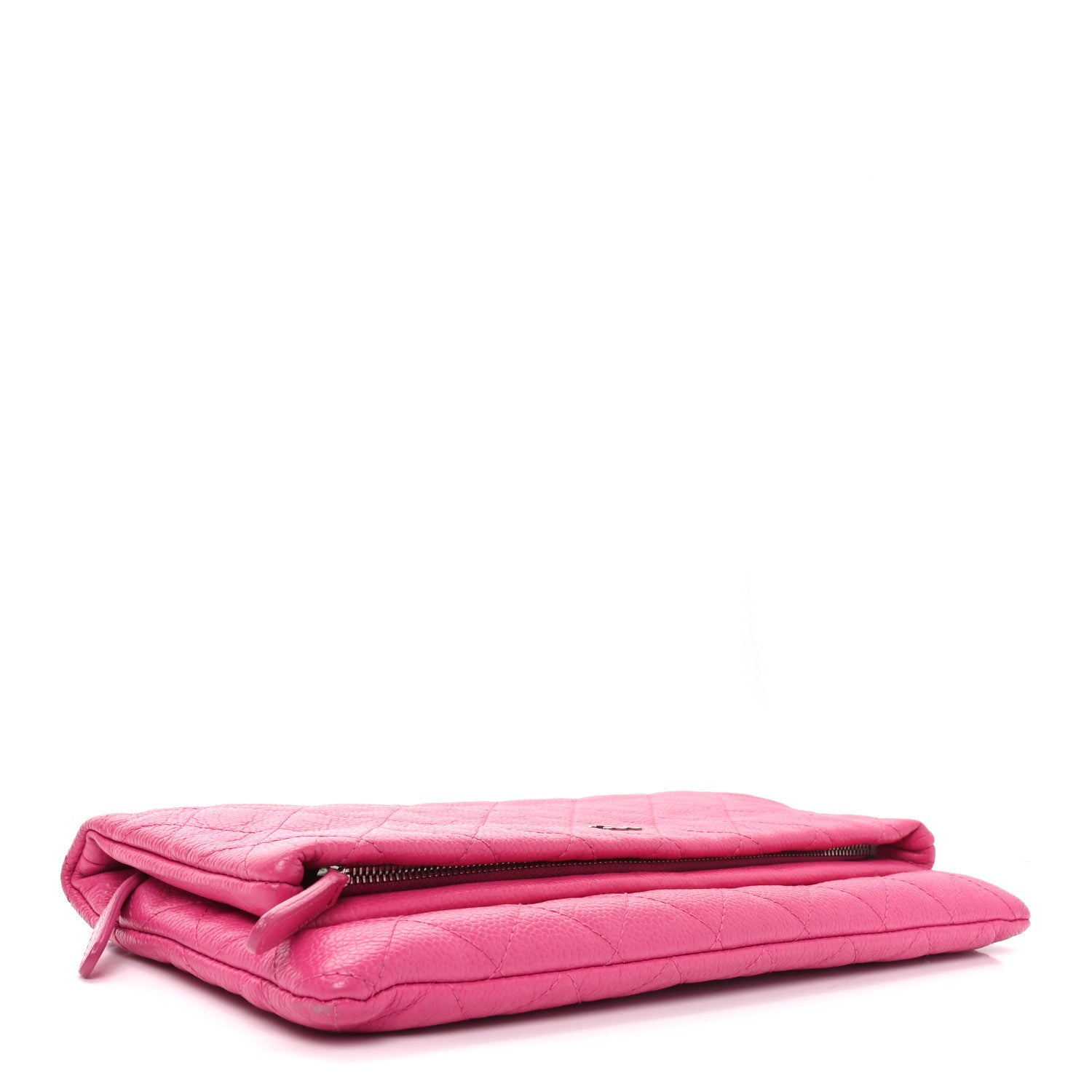 Caviar Quilted CC Beauty Clutch Pink