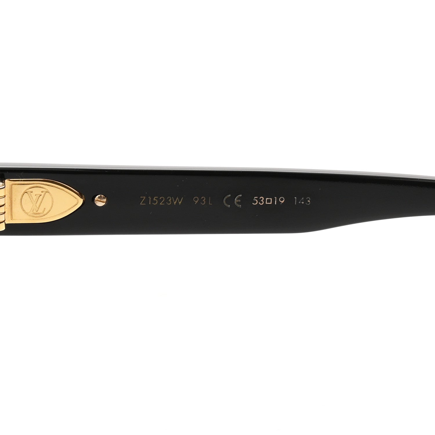 Acetate My Monogram Square Sunglasses Z1523W Black