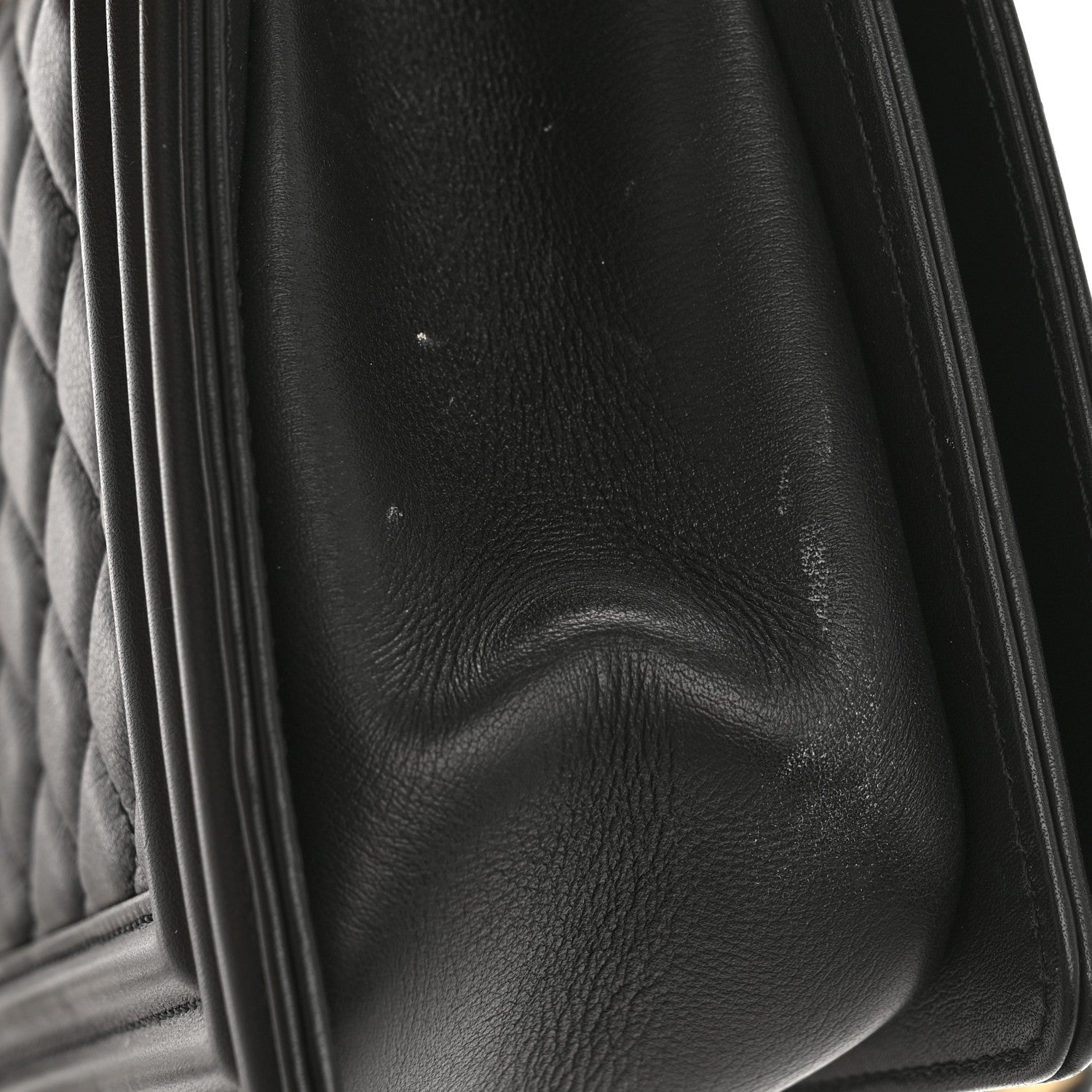 Calfskin Quilted Medium Boy Flap Black