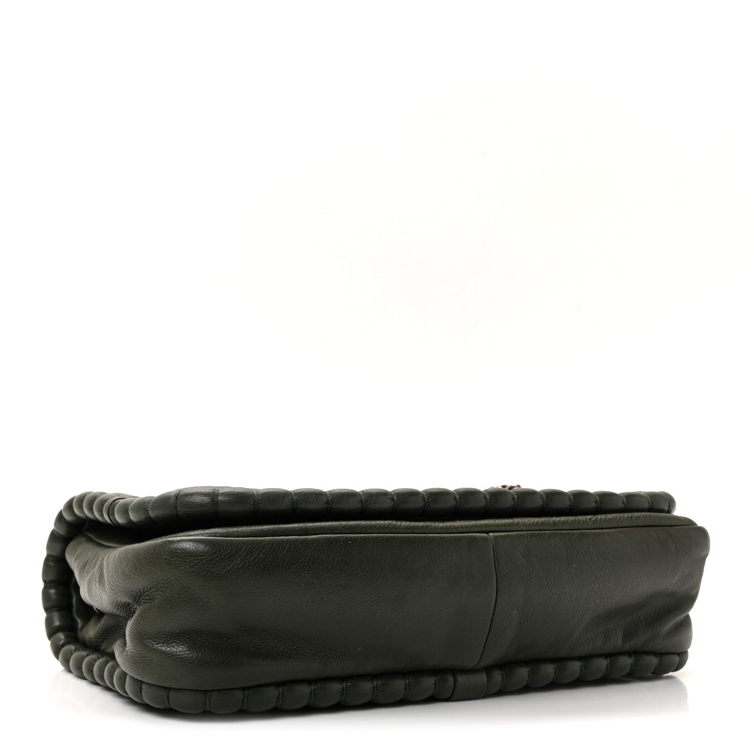 Calfskin Medium On the Bund Flap Dark Khaki